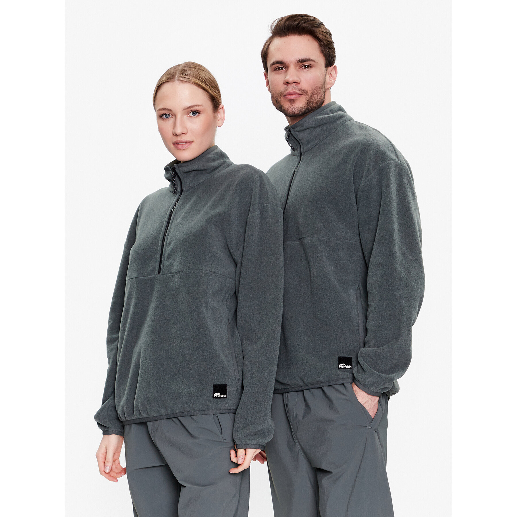 Jack Wolfskin Polár kabát Unisex Bockenheim 1711091 Zöld Regular Fit - Pepit.hu