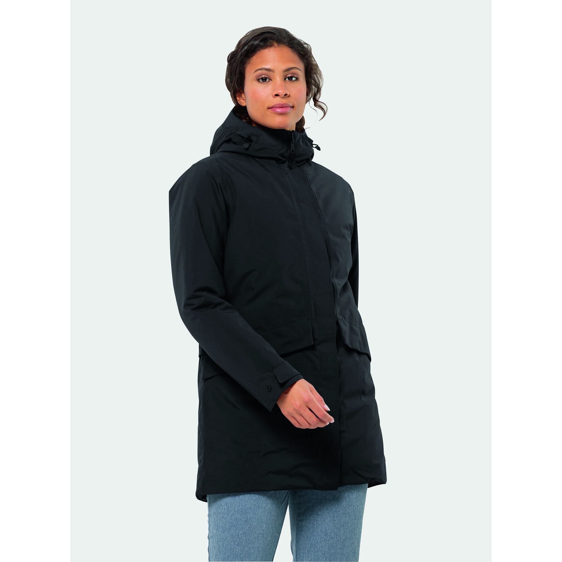 Jack Wolfskin Télikabát Tempelhof Coat 1116151 Fekete Regular Fit - Pepit.hu