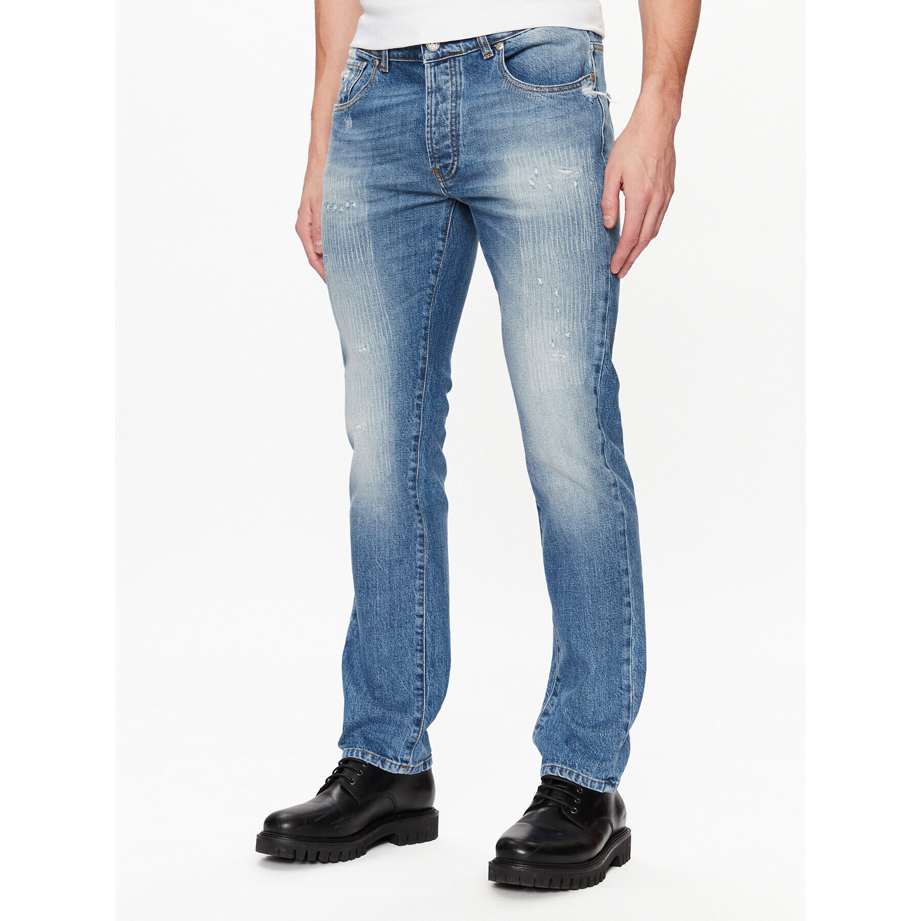 John Richmond Farmer RMP23146JE Kék Skinny Fit - Pepit.hu