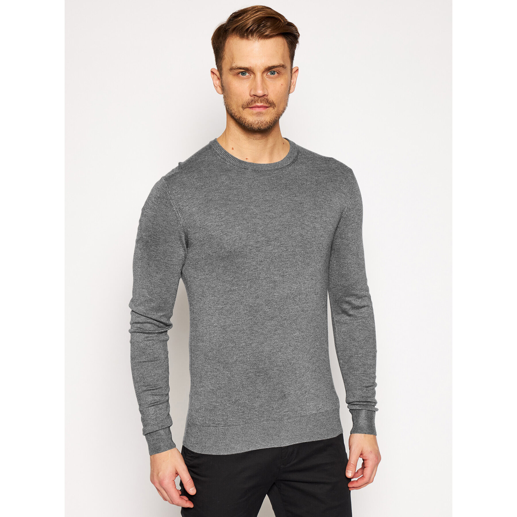 John Richmond Sweater Evilhod UMA20123 Szürke Regular Fit - Pepit.hu