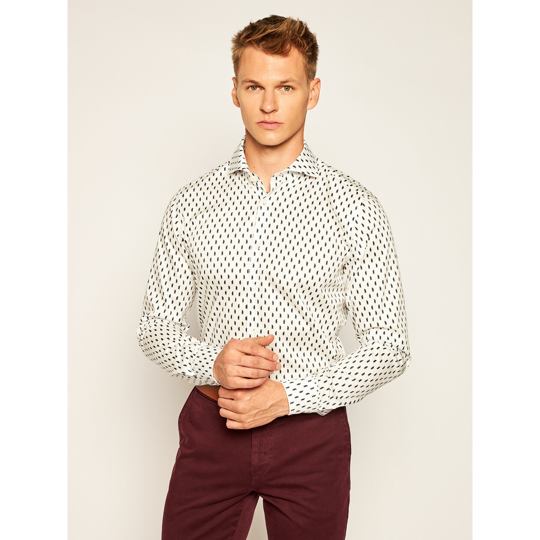 JOOP! Ing 17 Jsh-52Pajos 30022884 Fehér Slim Fit - Pepit.hu