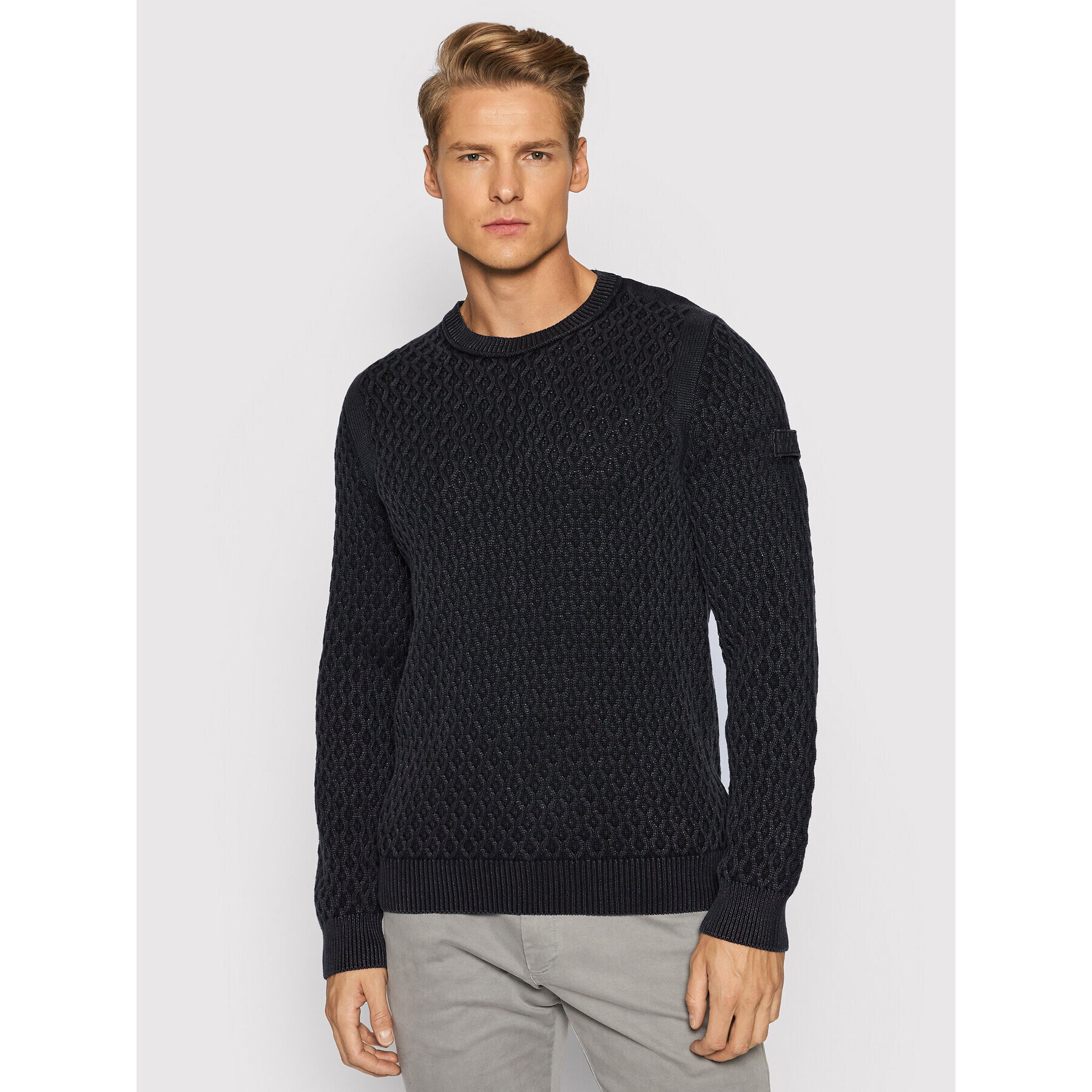 JOOP! Jeans Sweater 15 Jjk-08Hilbert 30029738 Fekete Modern Fit - Pepit.hu