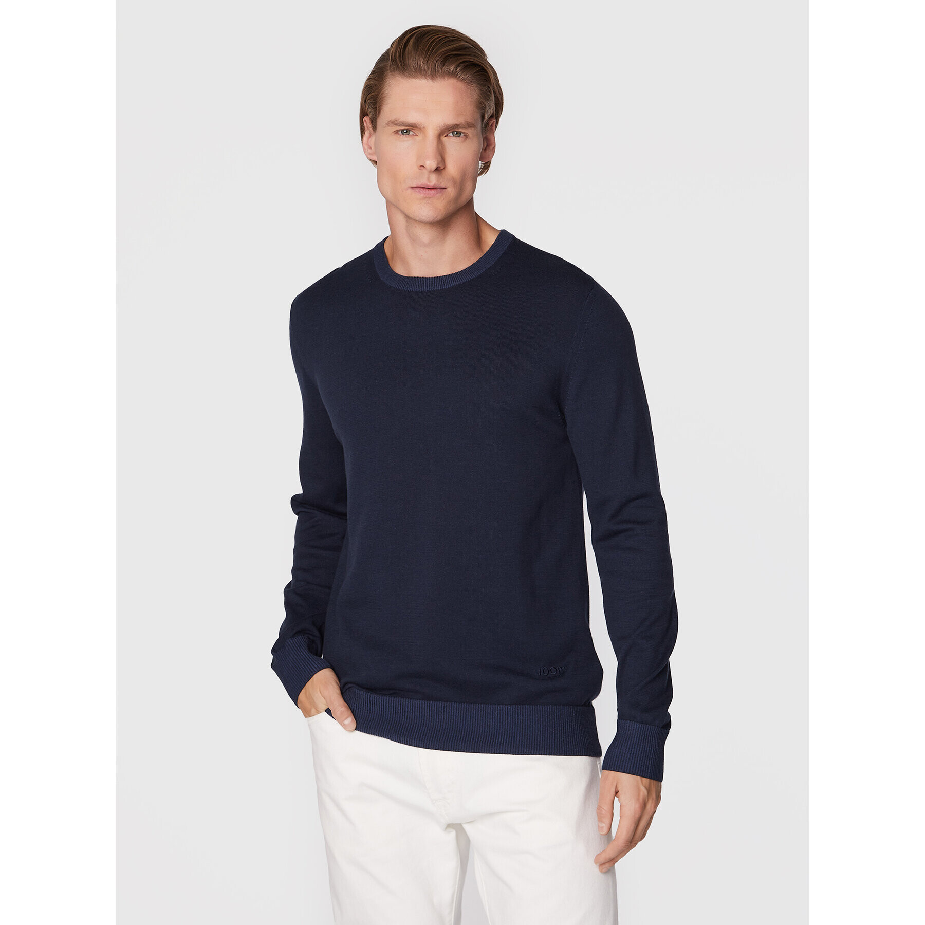 JOOP! Jeans Sweater 30032557 Sötétkék Regular Fit - Pepit.hu