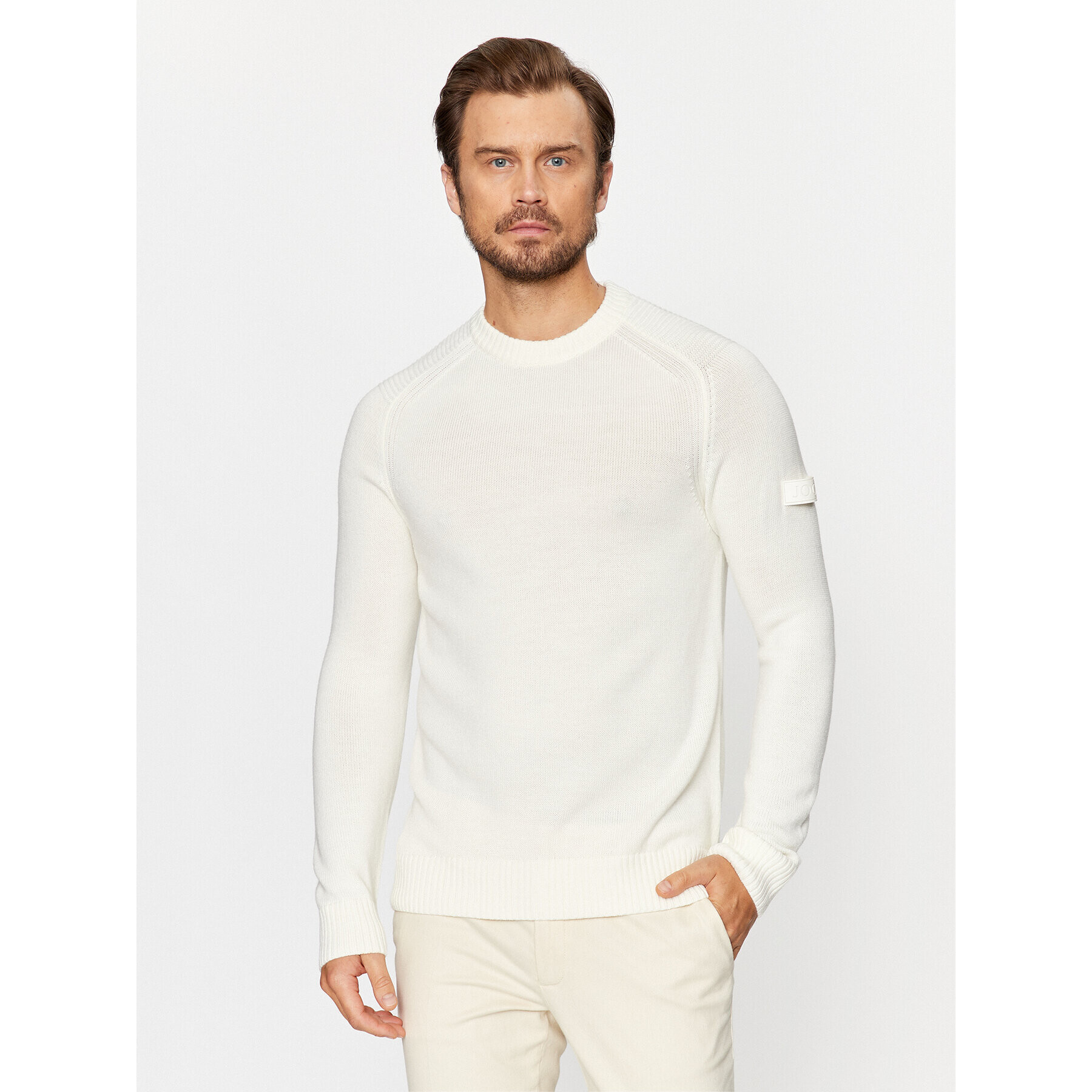 JOOP! Sweater 30037695 Ekru Modern Fit - Pepit.hu