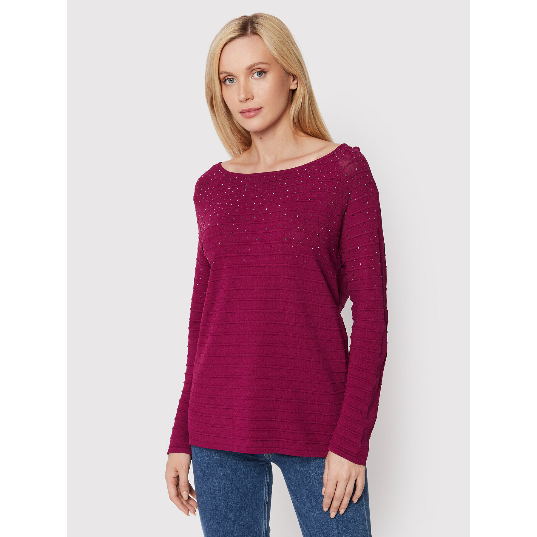 Joseph Ribkoff Sweater 223955 Lila Regular Fit - Pepit.hu