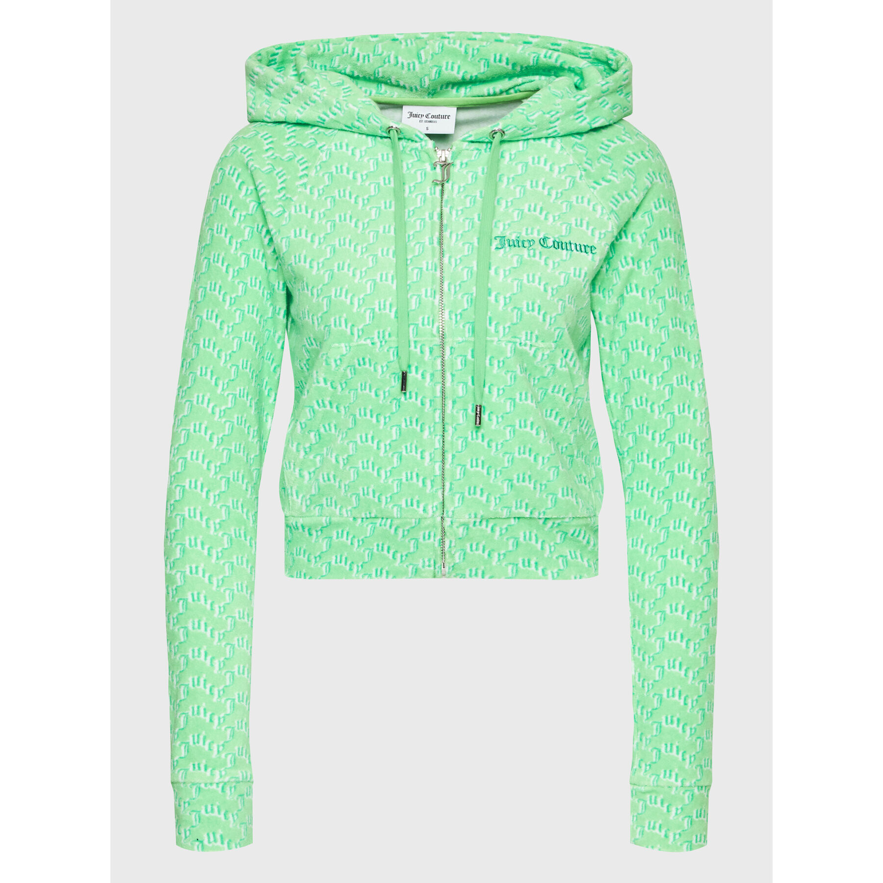 Juicy Couture Pulóver Madison JCWBJ123311 Zöld Regular Fit - Pepit.hu