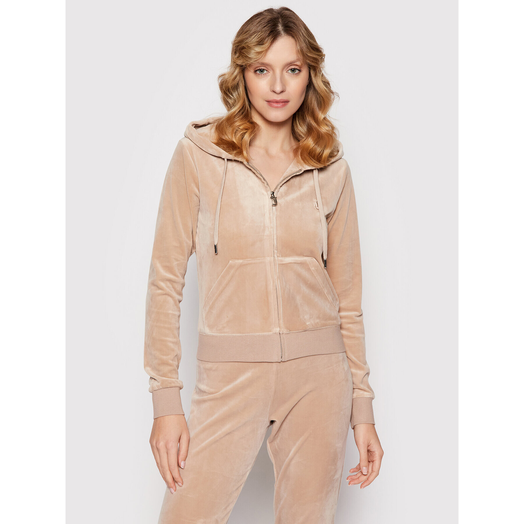 Juicy Couture Pulóver Robertson JCAP176 Bézs Slim Fit - Pepit.hu