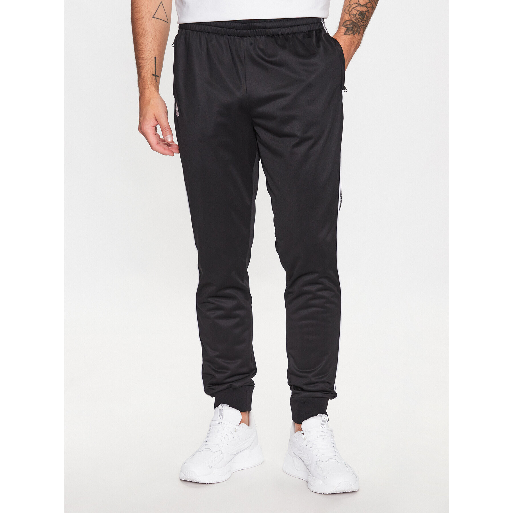 Kappa Melegítő alsó 313012 Fekete Slim Fit - Pepit.hu