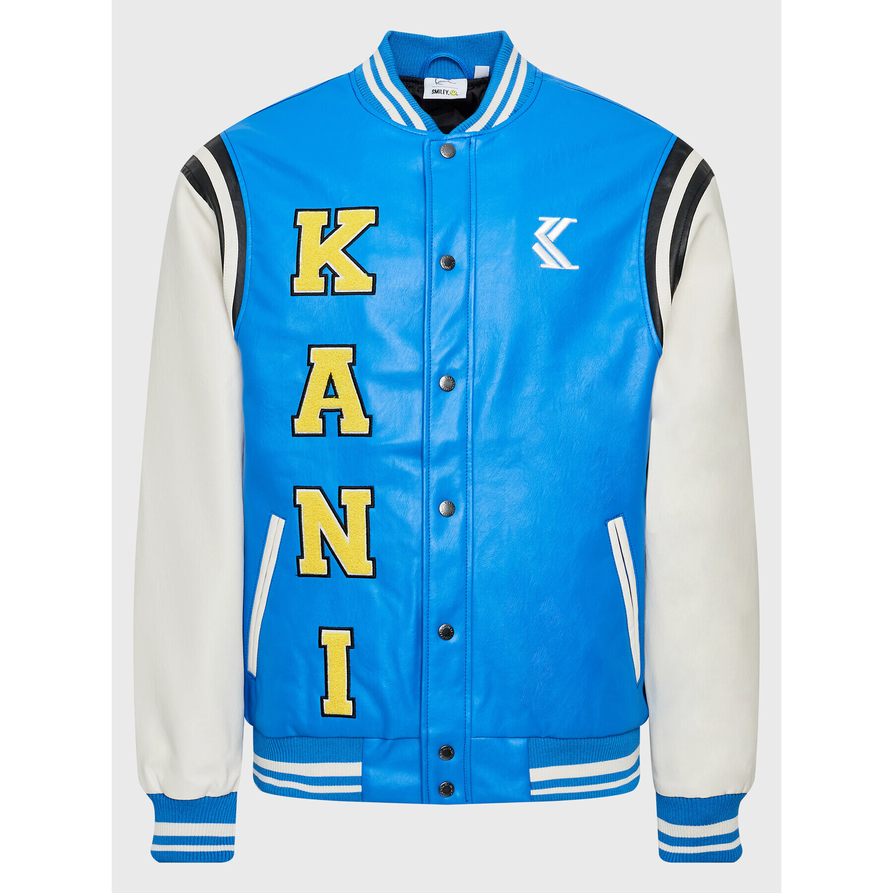 Karl Kani Bomber dzseki SMILEY College 6085171 Kék Relaxed Fit - Pepit.hu