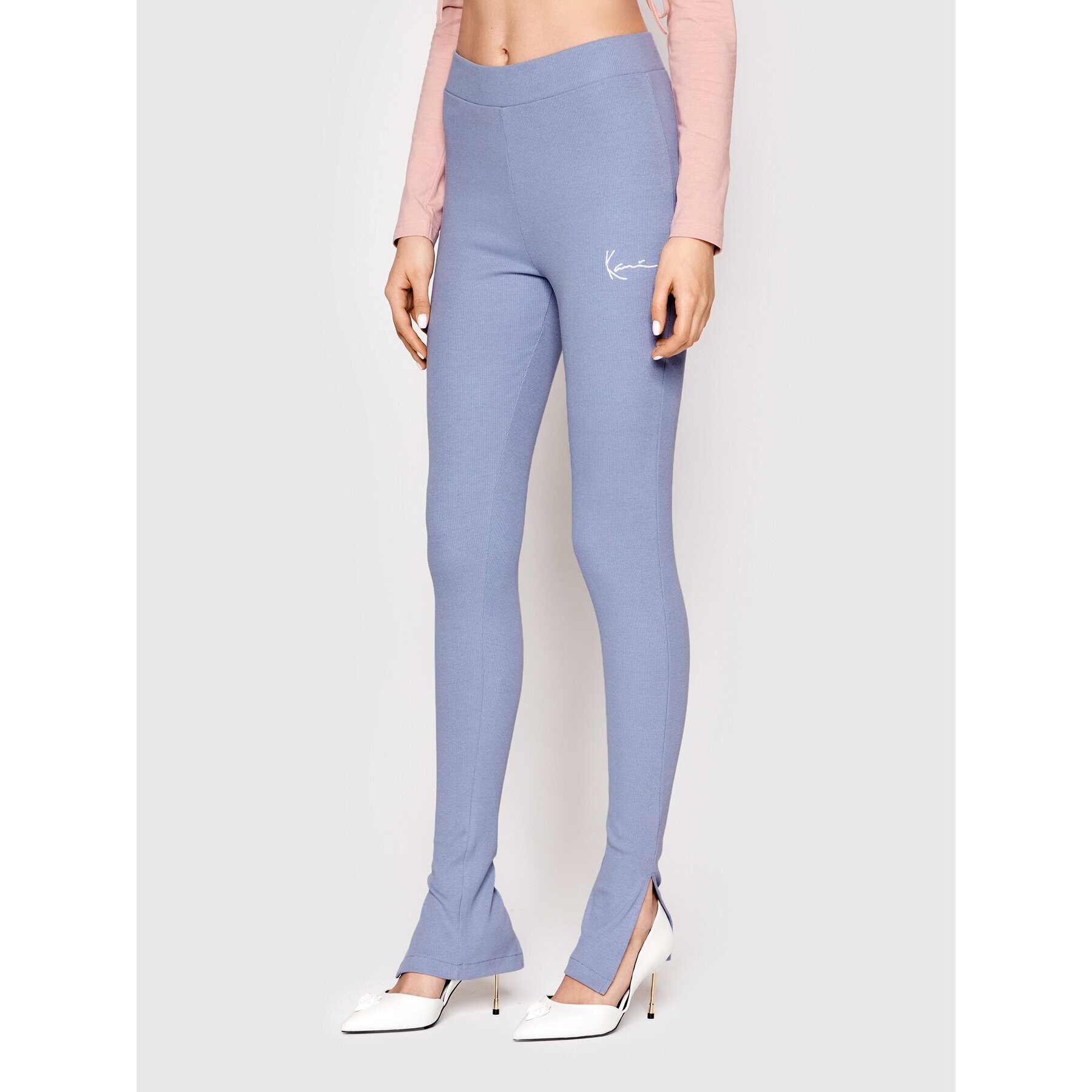 Karl Kani Leggings Small Signature Slit Rib 6120025 Kék Slim Fit - Pepit.hu