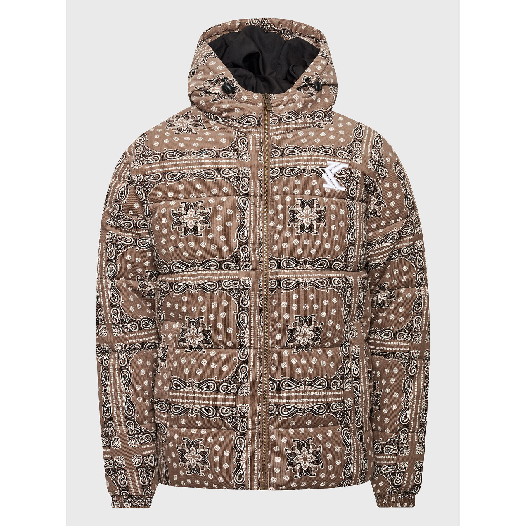 Karl Kani Pehelykabát Corduroy Paisley 6076829 Barna Regular Fit - Pepit.hu