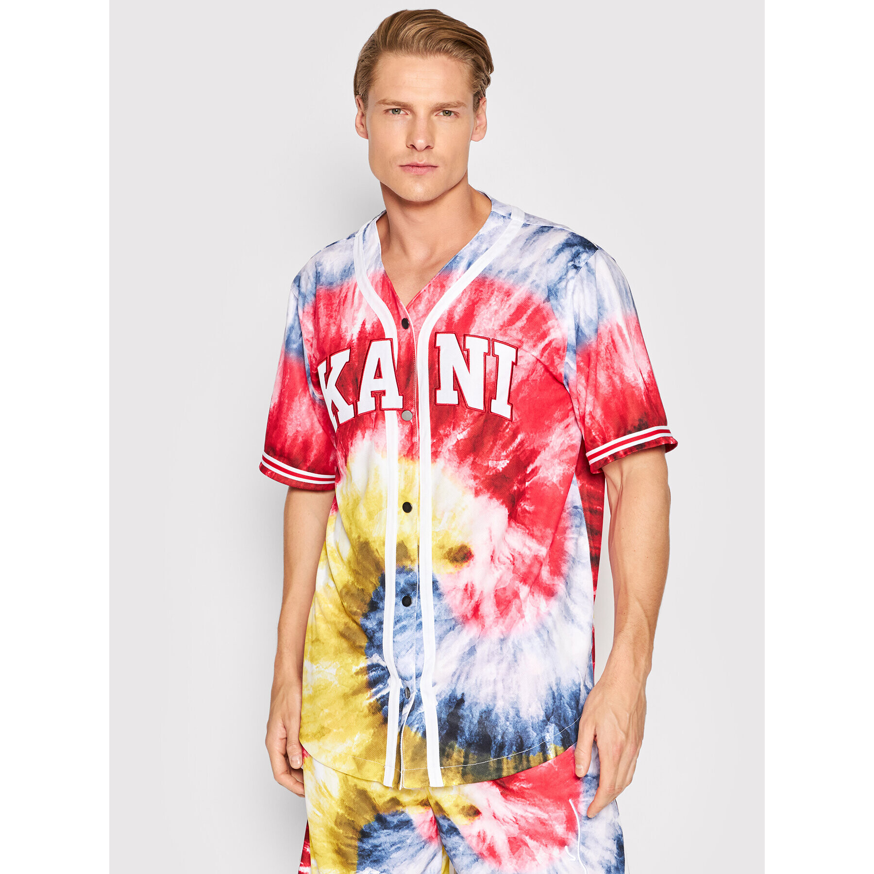 Karl Kani Póló Serif Tie Dye Baseball 6033309 Színes Regular Fit - Pepit.hu