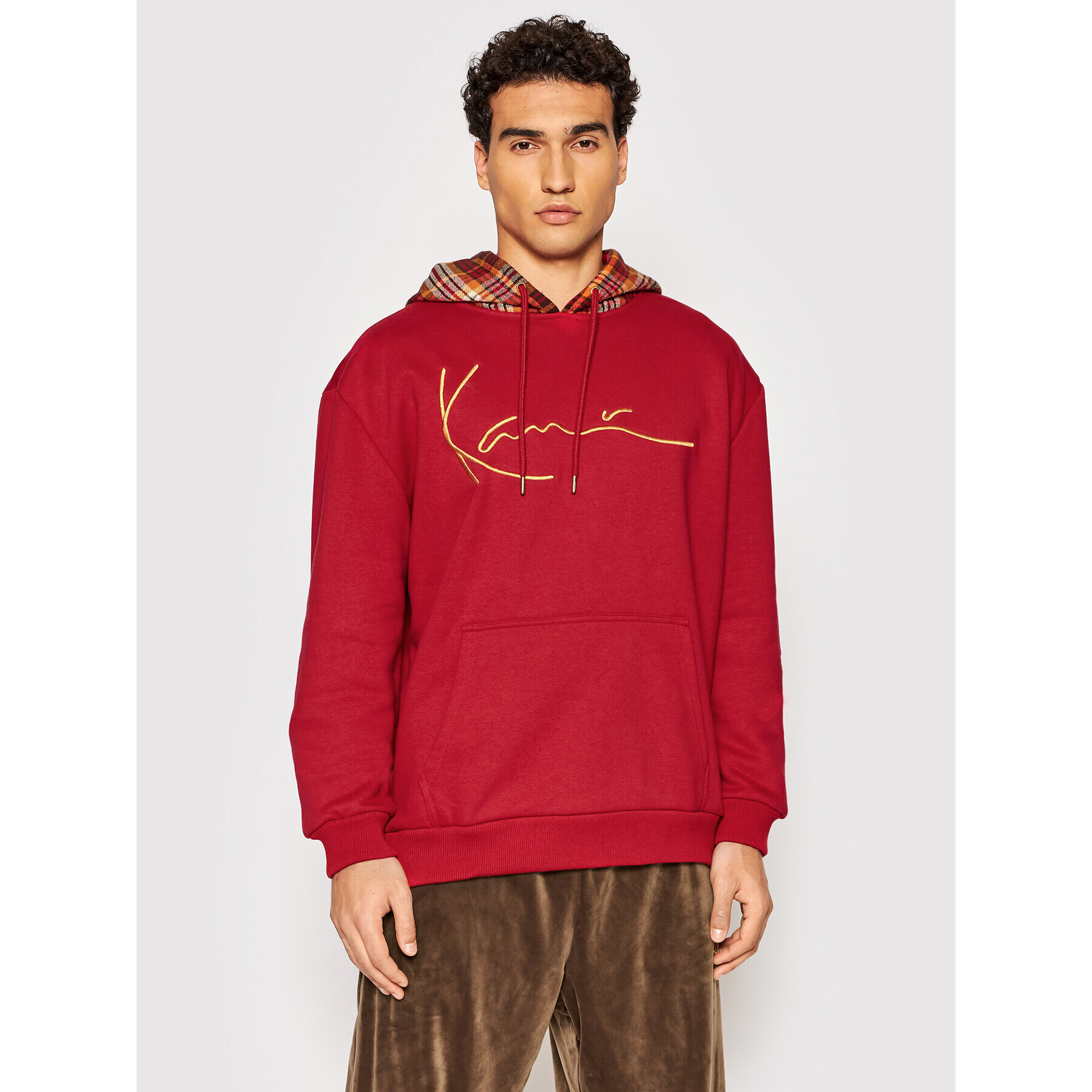 Karl Kani Pulóver Signature Patch 6093662 Piros Regular Fit - Pepit.hu