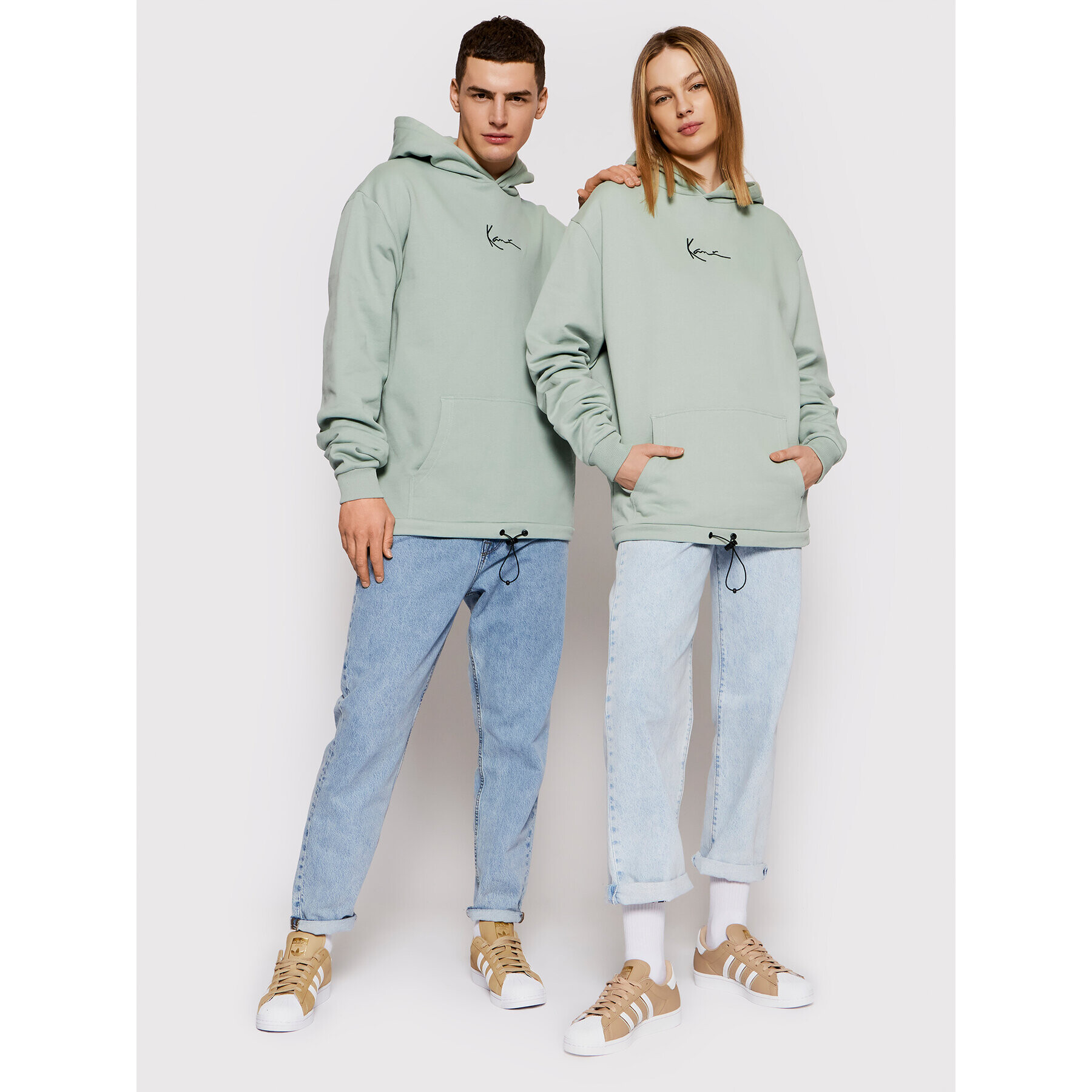 Karl Kani Pulóver Unisex Small Signature 6028945 Zöld Relaxed Fit - Pepit.hu