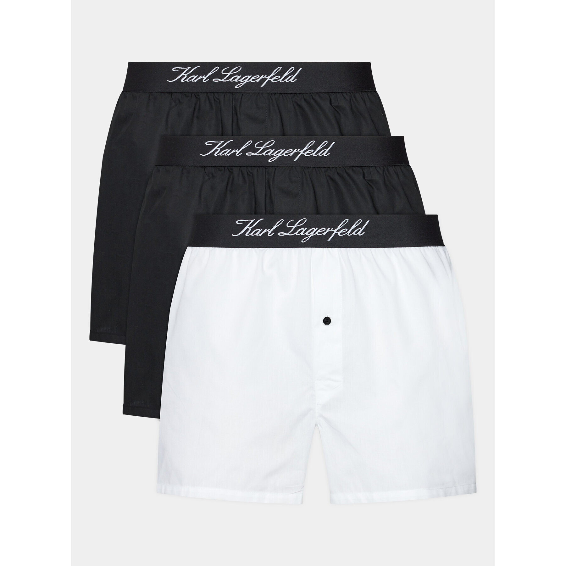 KARL LAGERFELD 3 darab boxer Hotel Karl Woven Boxer Set 3X 231M2102 Fekete - Pepit.hu