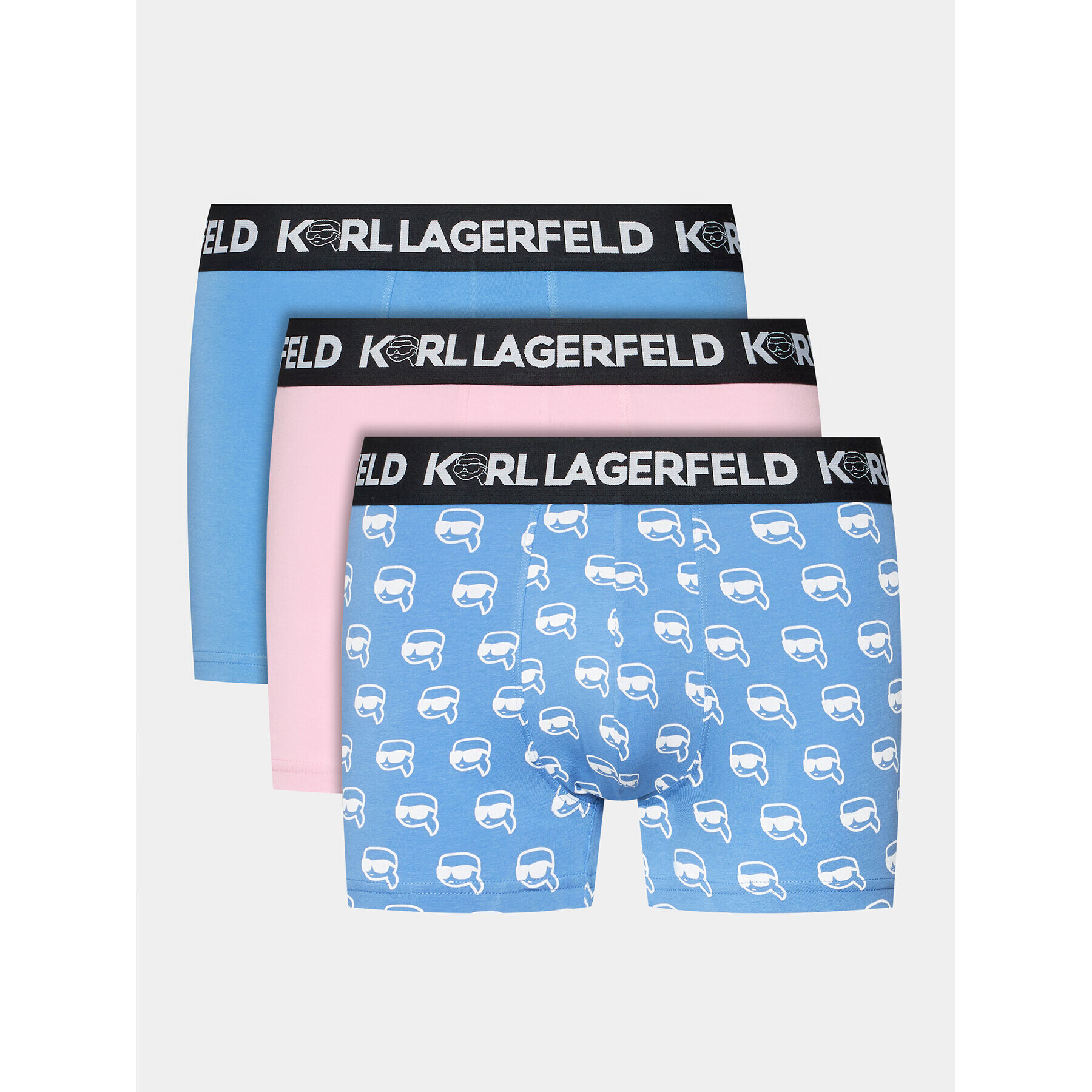 KARL LAGERFELD 3 darab boxer Ikonik 2.0 Trunk Set (Pack 3) 230M2103 Kék - Pepit.hu