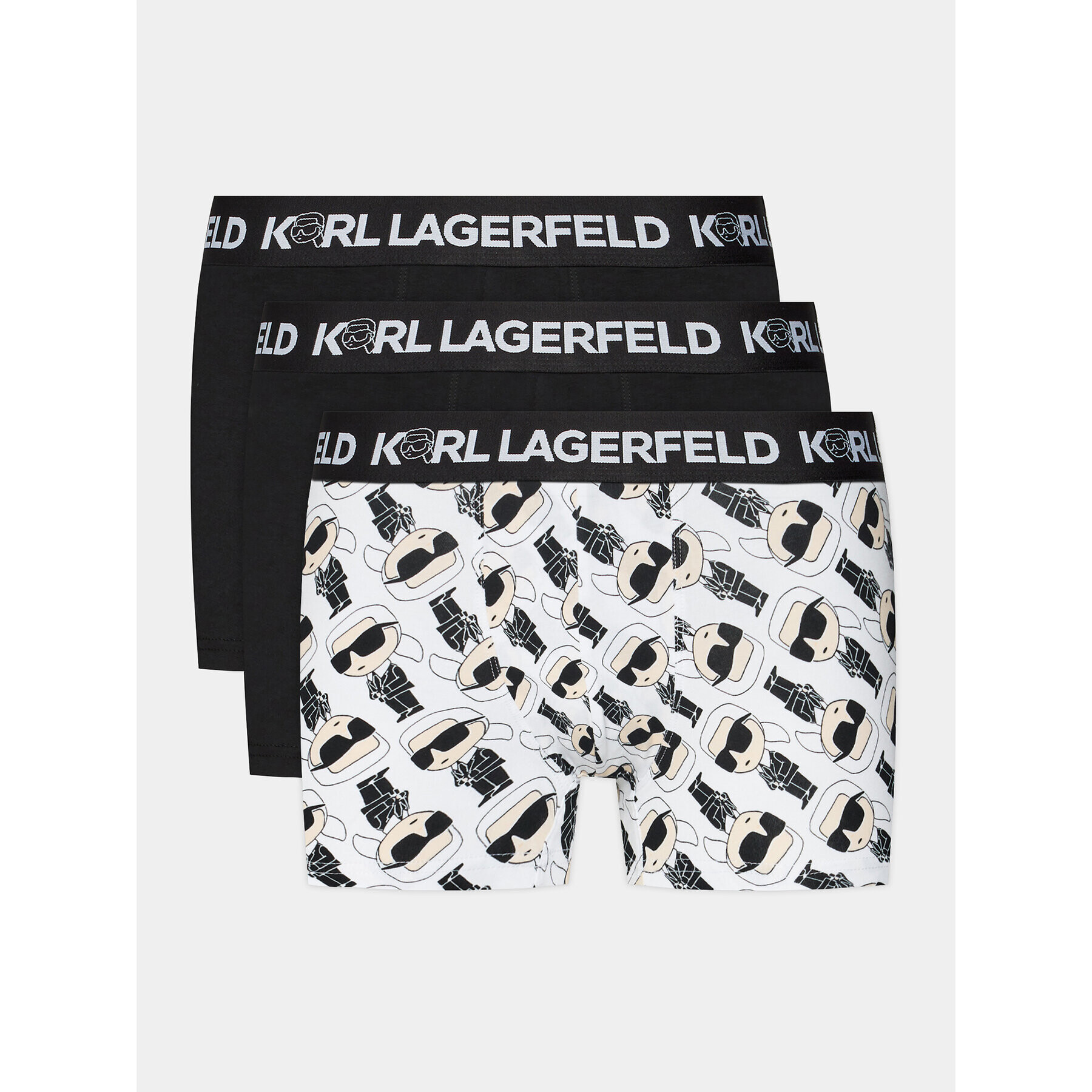 KARL LAGERFELD 3 darab boxer Ikonik 2.0 Trunk Set (Pack 3) 236M2100 Fekete - Pepit.hu