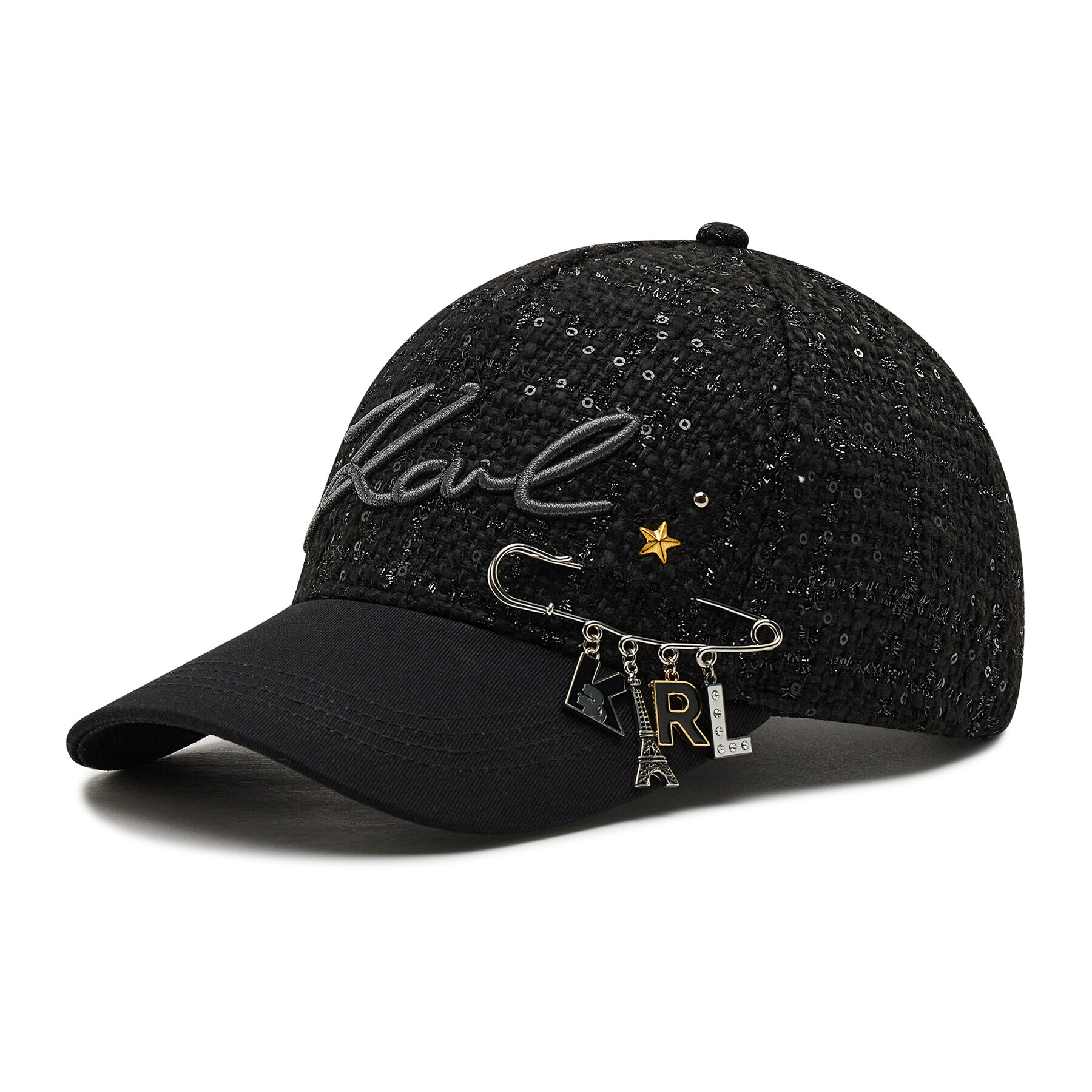 KARL LAGERFELD Baseball sapka 216W3403 Fekete - Pepit.hu