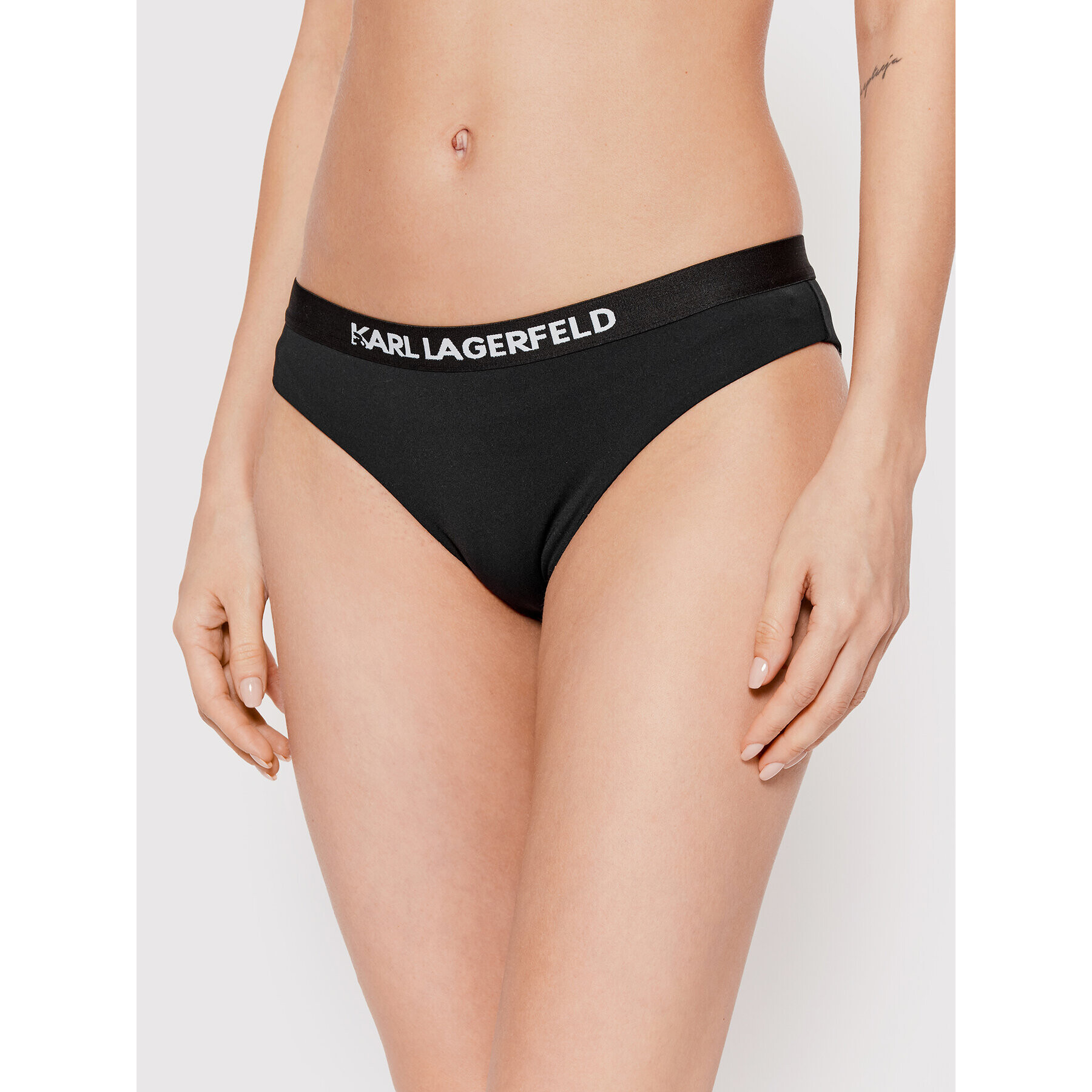 KARL LAGERFELD Bikini alsó Sport KL22WBT08 Fekete - Pepit.hu