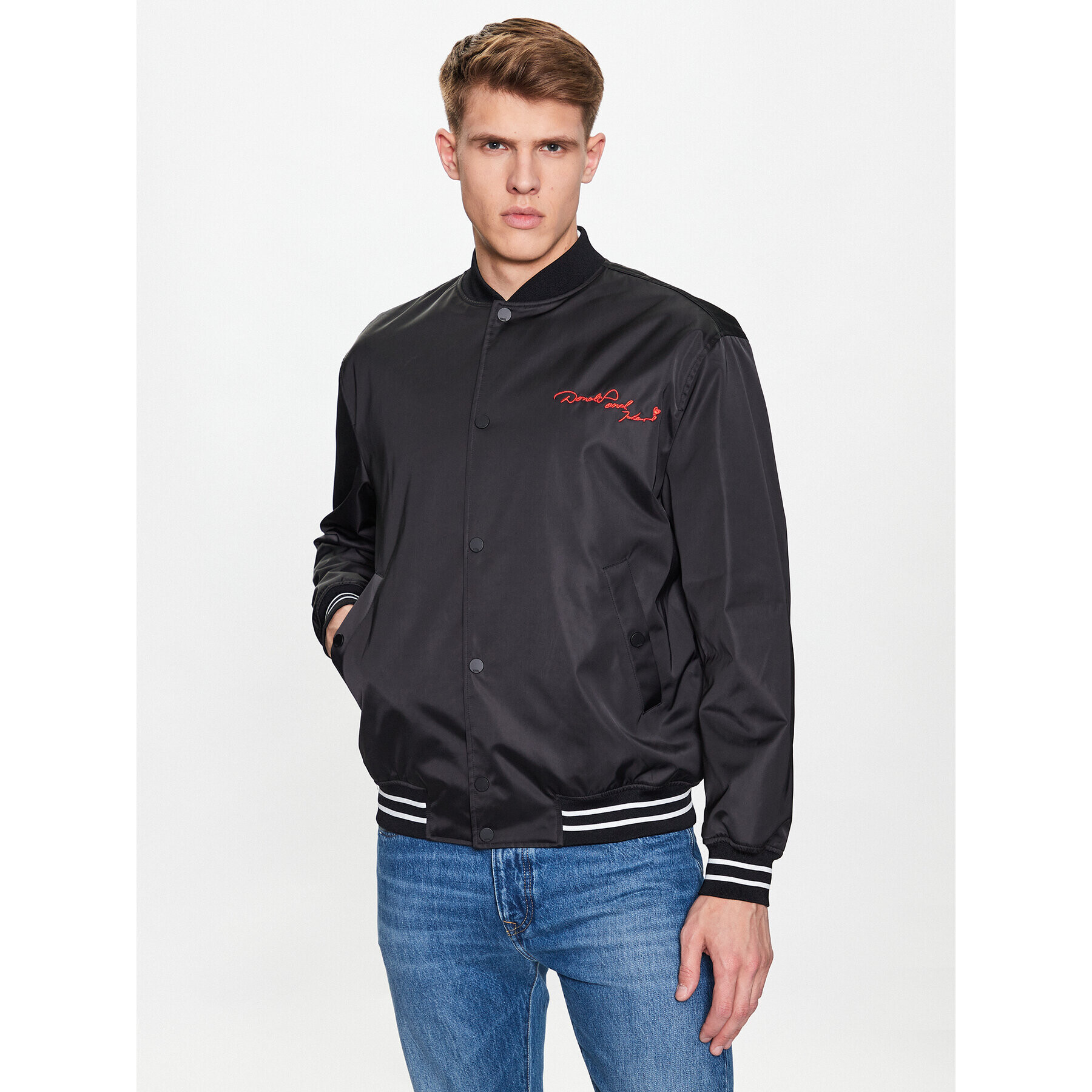 KARL LAGERFELD Bomber dzseki 505079 532578 Fekete Regular Fit - Pepit.hu