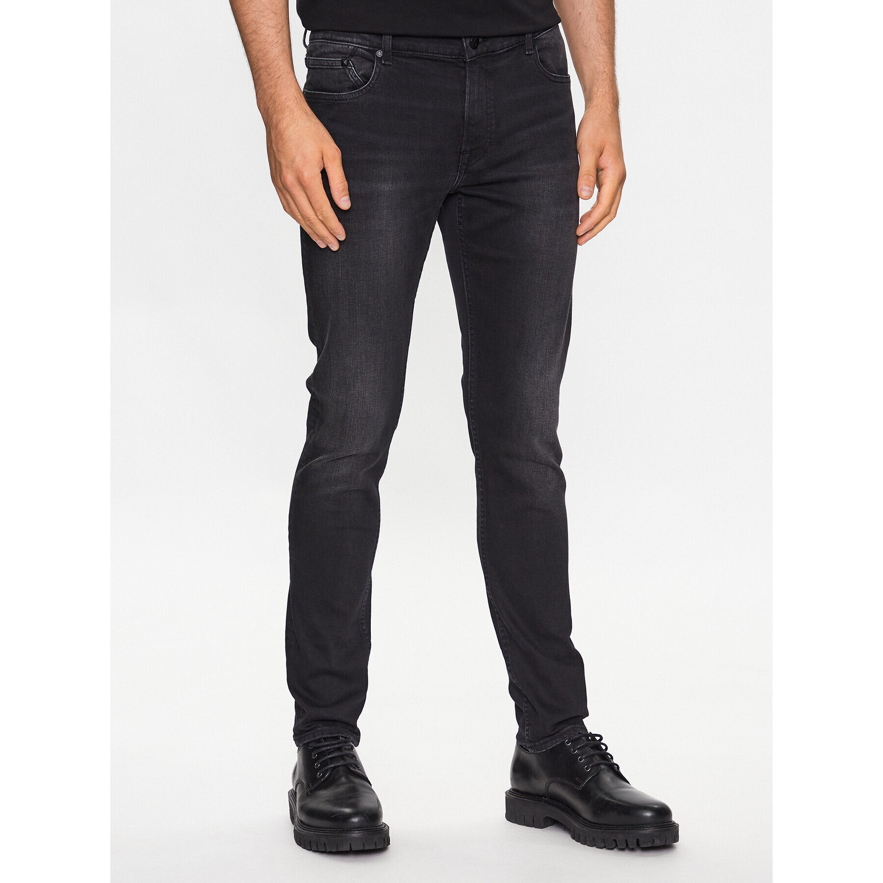 KARL LAGERFELD Farmer 265801 532835 Fekete Slim Fit - Pepit.hu