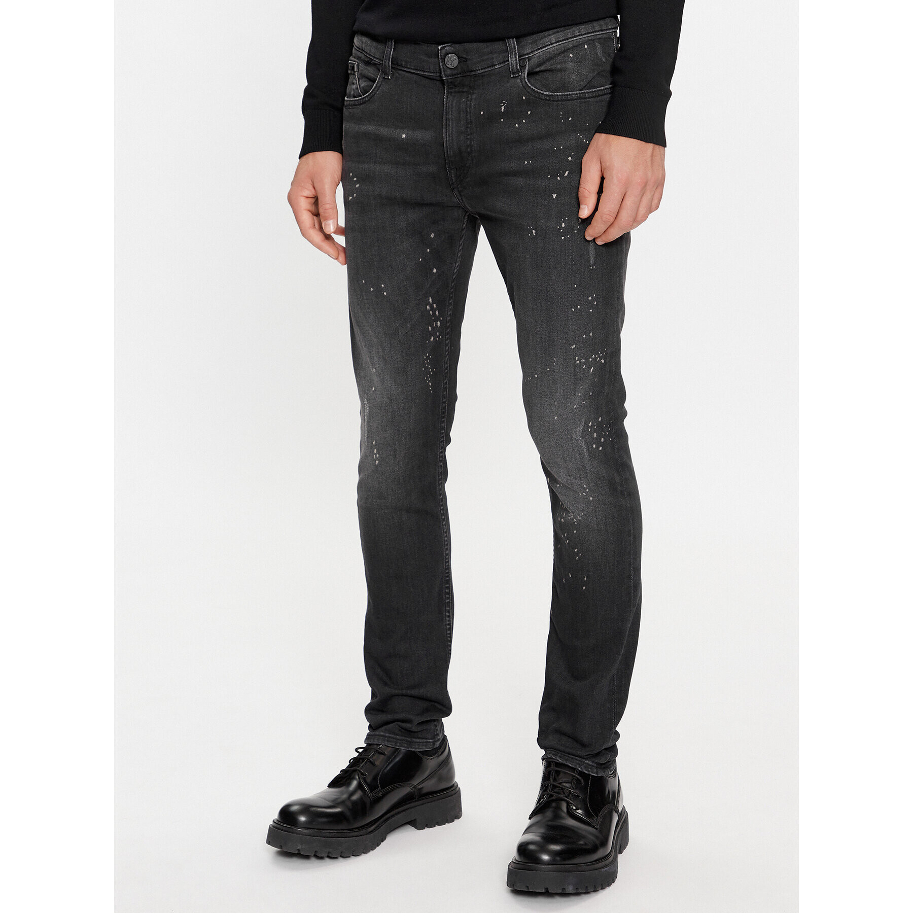 KARL LAGERFELD Farmer 265801 534832 Fekete Slim Fit - Pepit.hu