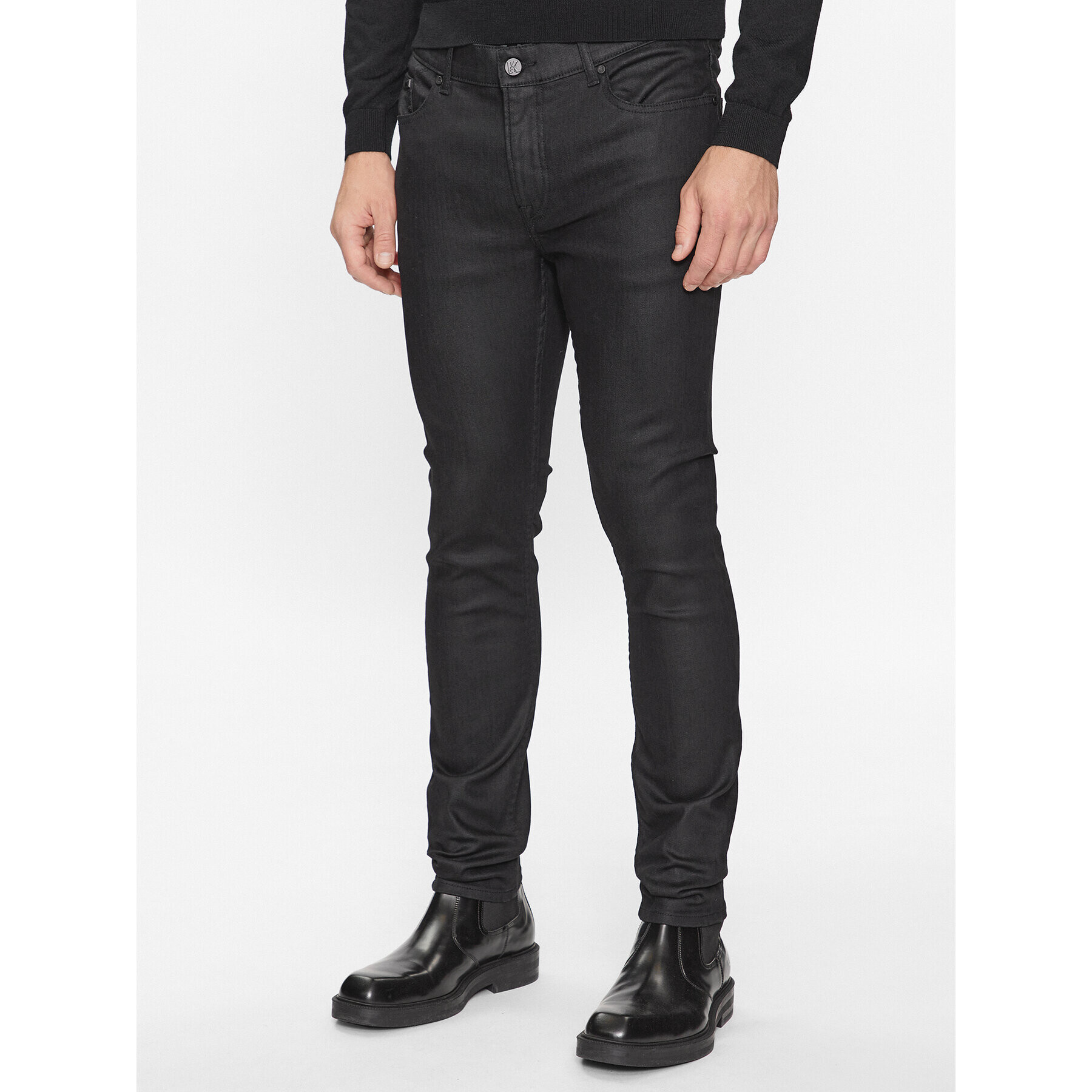 KARL LAGERFELD Farmer 265801 534842 Fekete Slim Fit - Pepit.hu