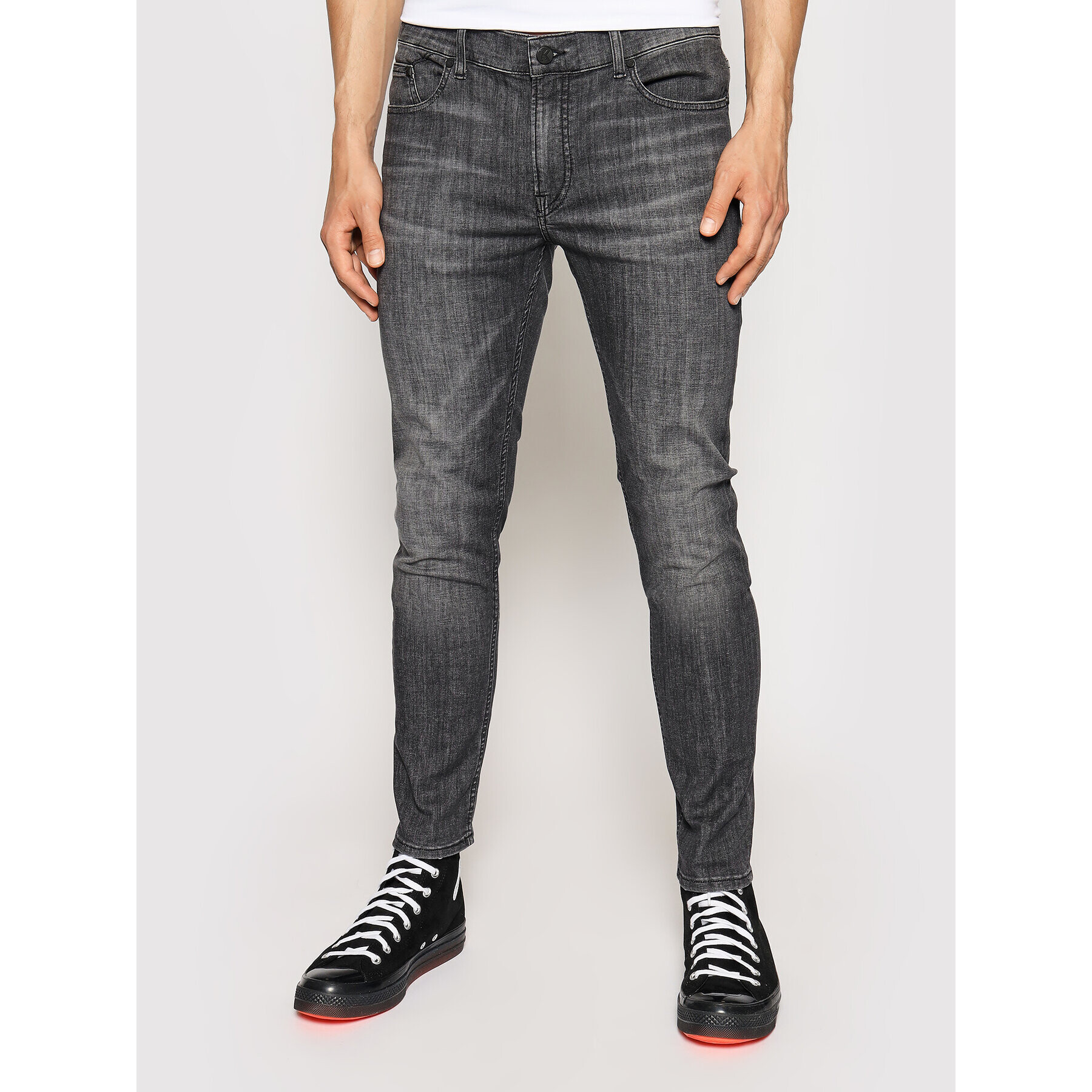 KARL LAGERFELD Farmer 5-Pocket 265801 511833 Szürke Slim Fit - Pepit.hu