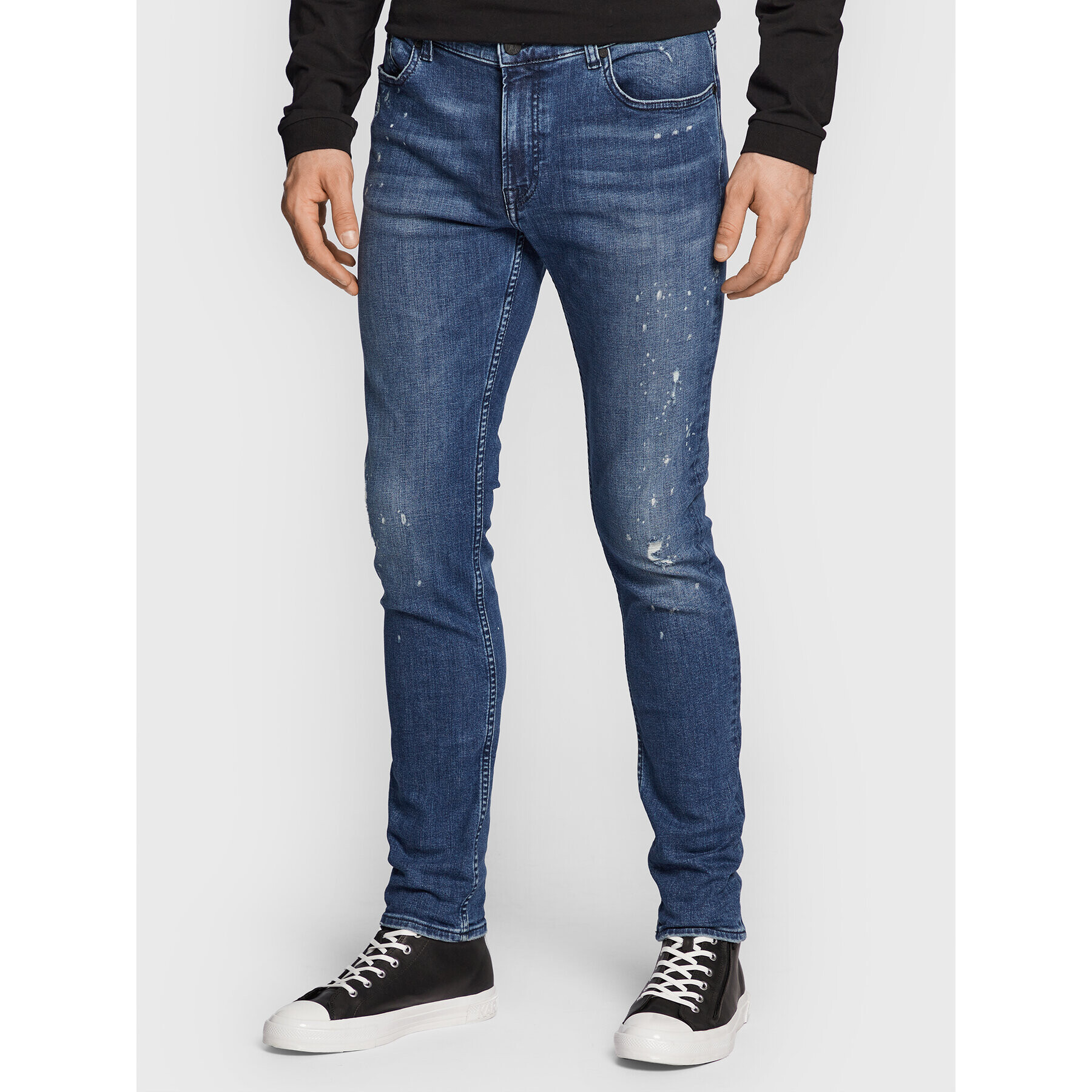 KARL LAGERFELD Farmer 5-Pocket 265801 524832 Kék Slim Fit - Pepit.hu