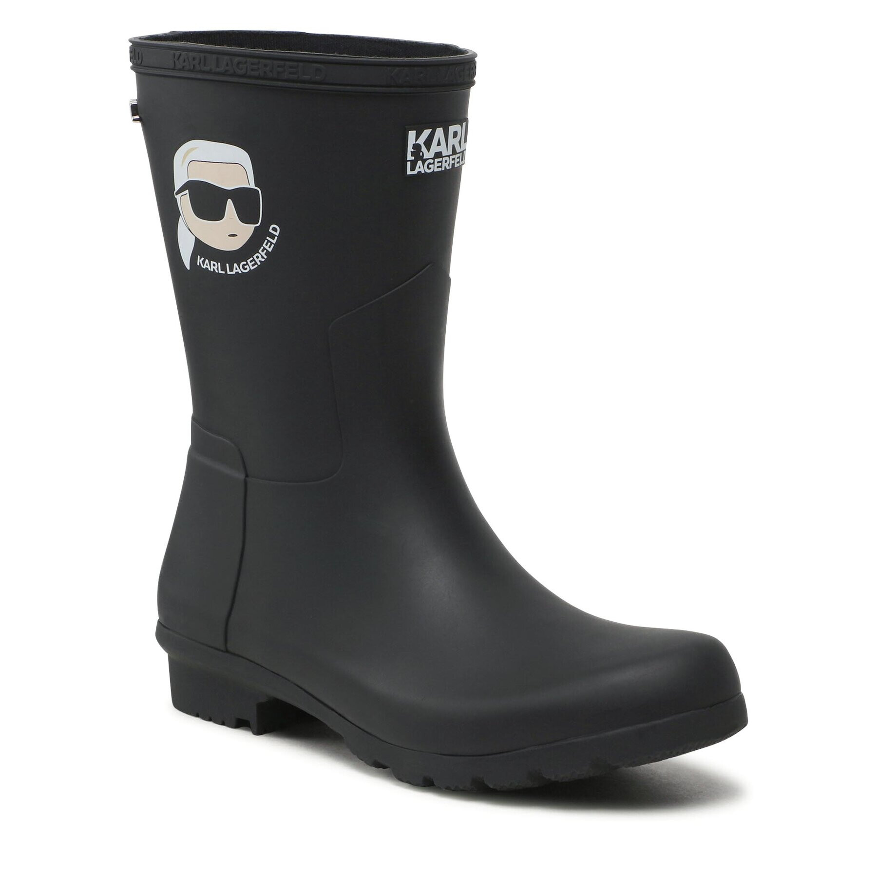 KARL LAGERFELD Gumicsizma KL47073N Fekete - Pepit.hu