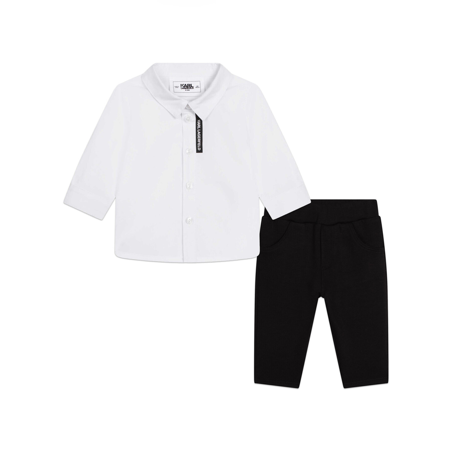 Karl Lagerfeld Kids Gyerek szett Z98134 Fehér Regular Fit - Pepit.hu