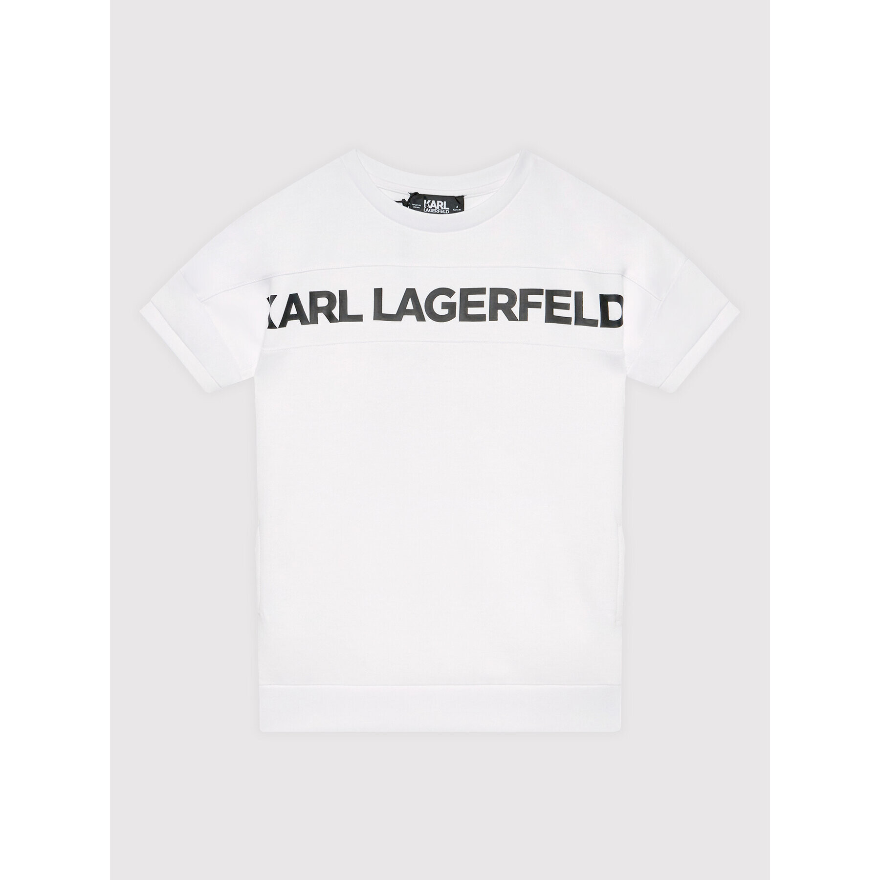 Karl Lagerfeld Kids Hétköznapi ruha Z12206 S Fehér Regular Fit - Pepit.hu