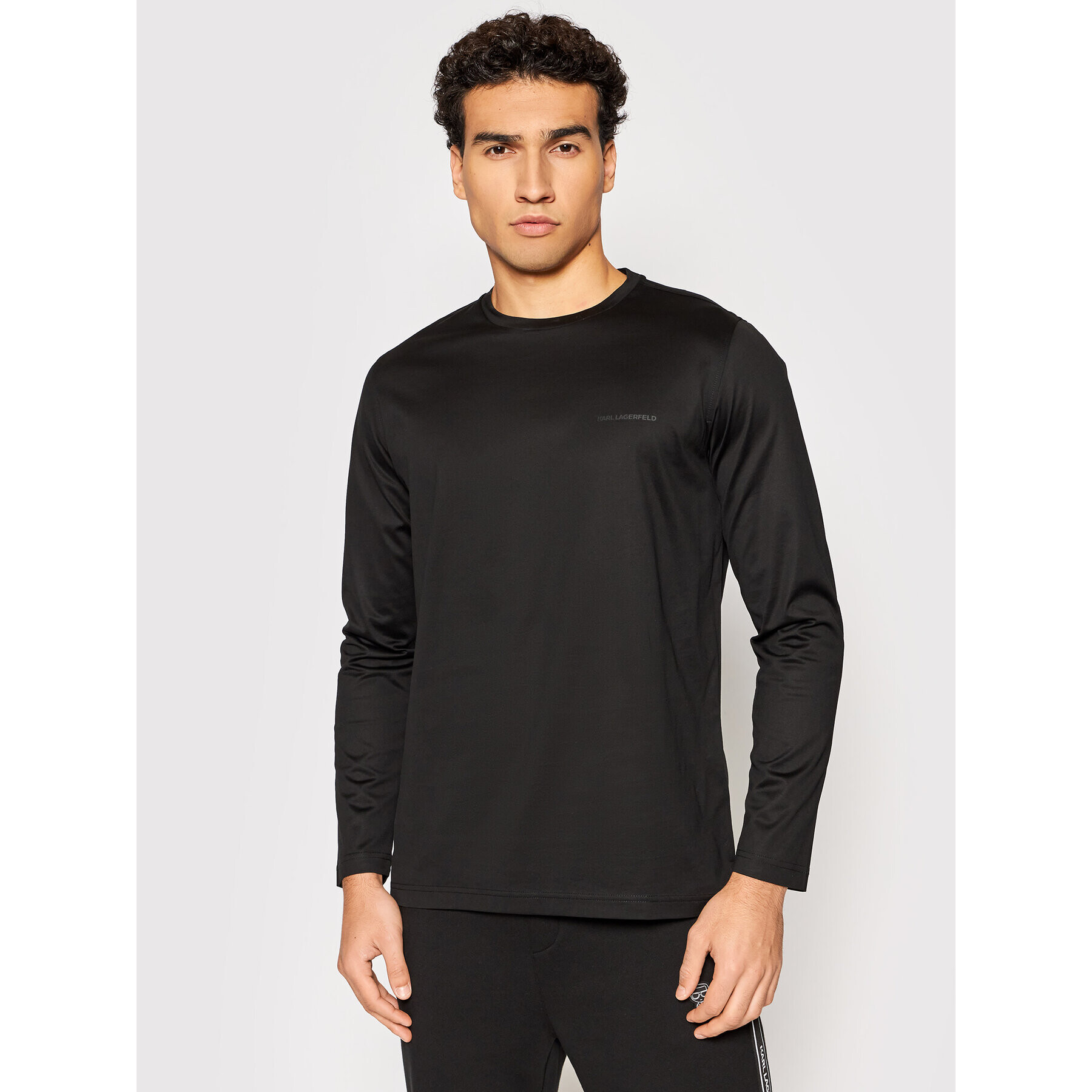 KARL LAGERFELD Hosszú ujjú 755001 512200 Fekete Slim Fit - Pepit.hu