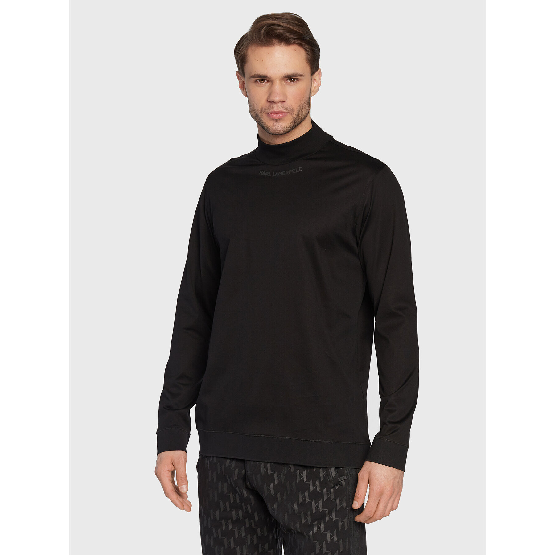 KARL LAGERFELD Hosszú ujjú 755001 524200 Fekete Regular Fit - Pepit.hu