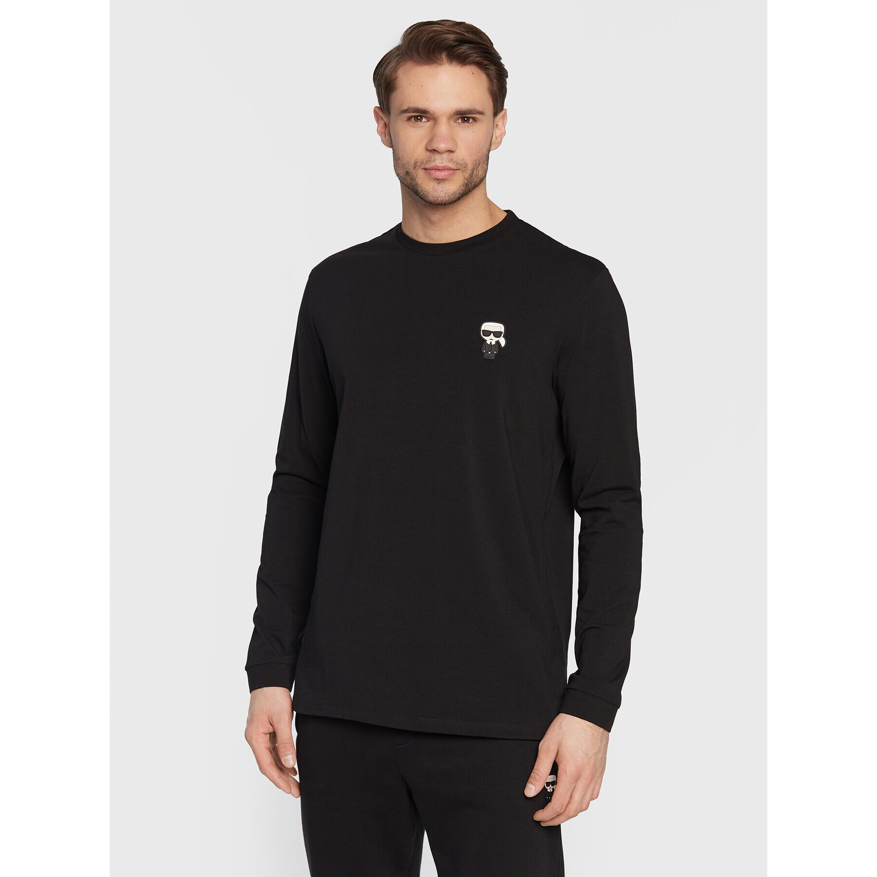 KARL LAGERFELD Hosszú ujjú 755005 524221 Fekete Regular Fit - Pepit.hu