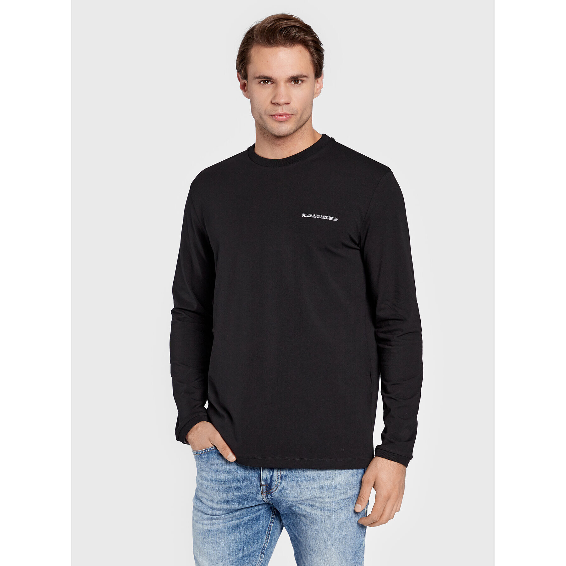 KARL LAGERFELD Hosszú ujjú 755021 524221 Fekete Regular Fit - Pepit.hu