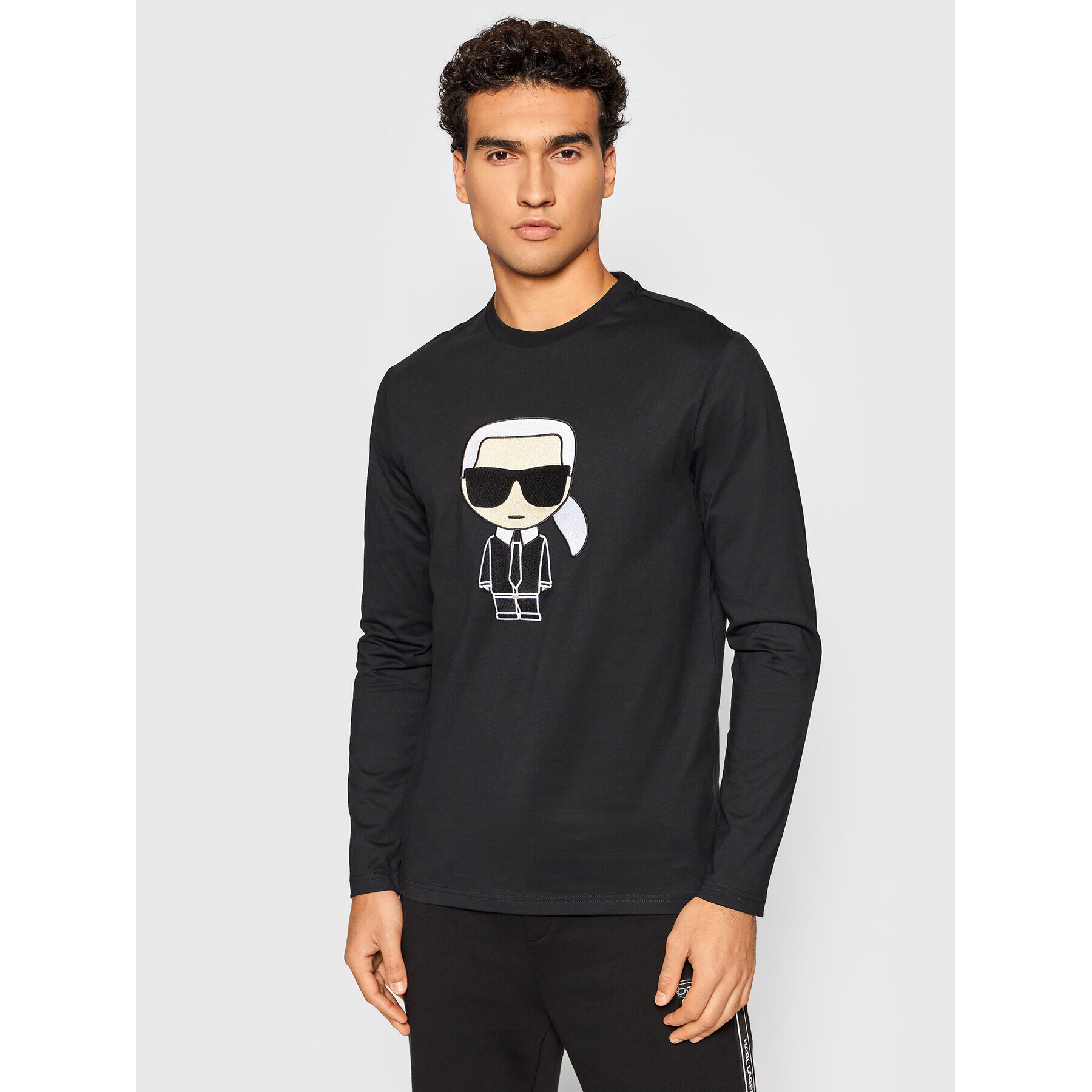 KARL LAGERFELD Hosszú ujjú 755063 512250 Fekete Regular Fit - Pepit.hu