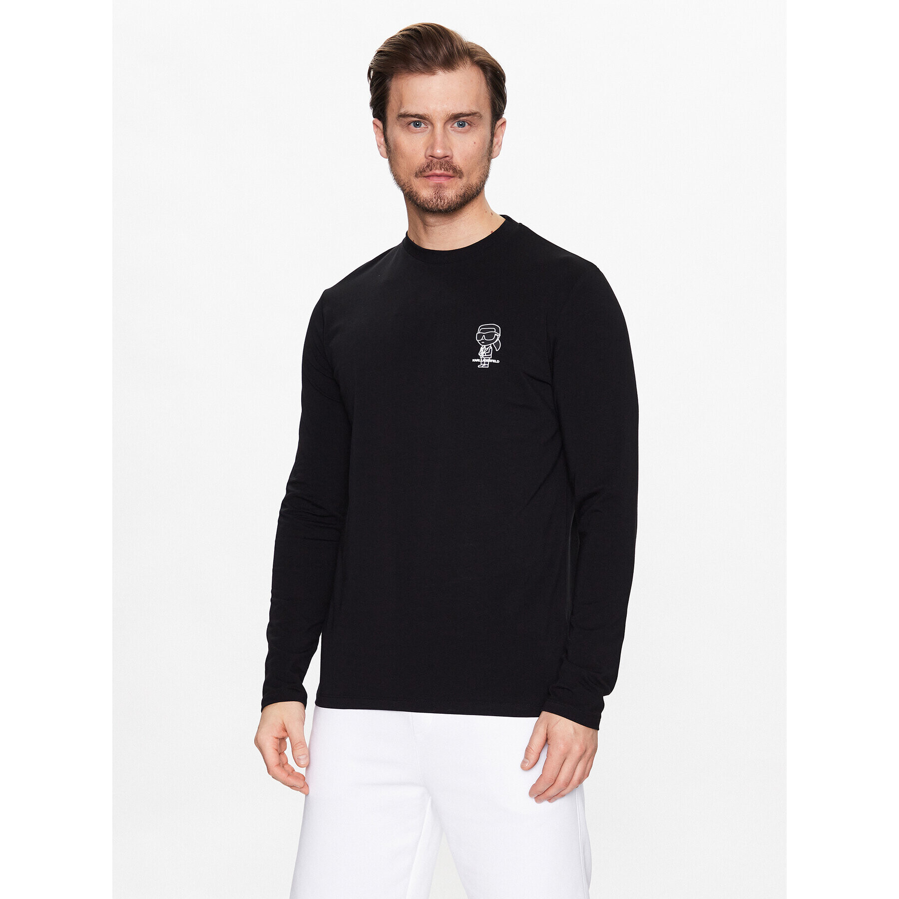 KARL LAGERFELD Hosszú ujjú 755087 531221 Fekete Regular Fit - Pepit.hu