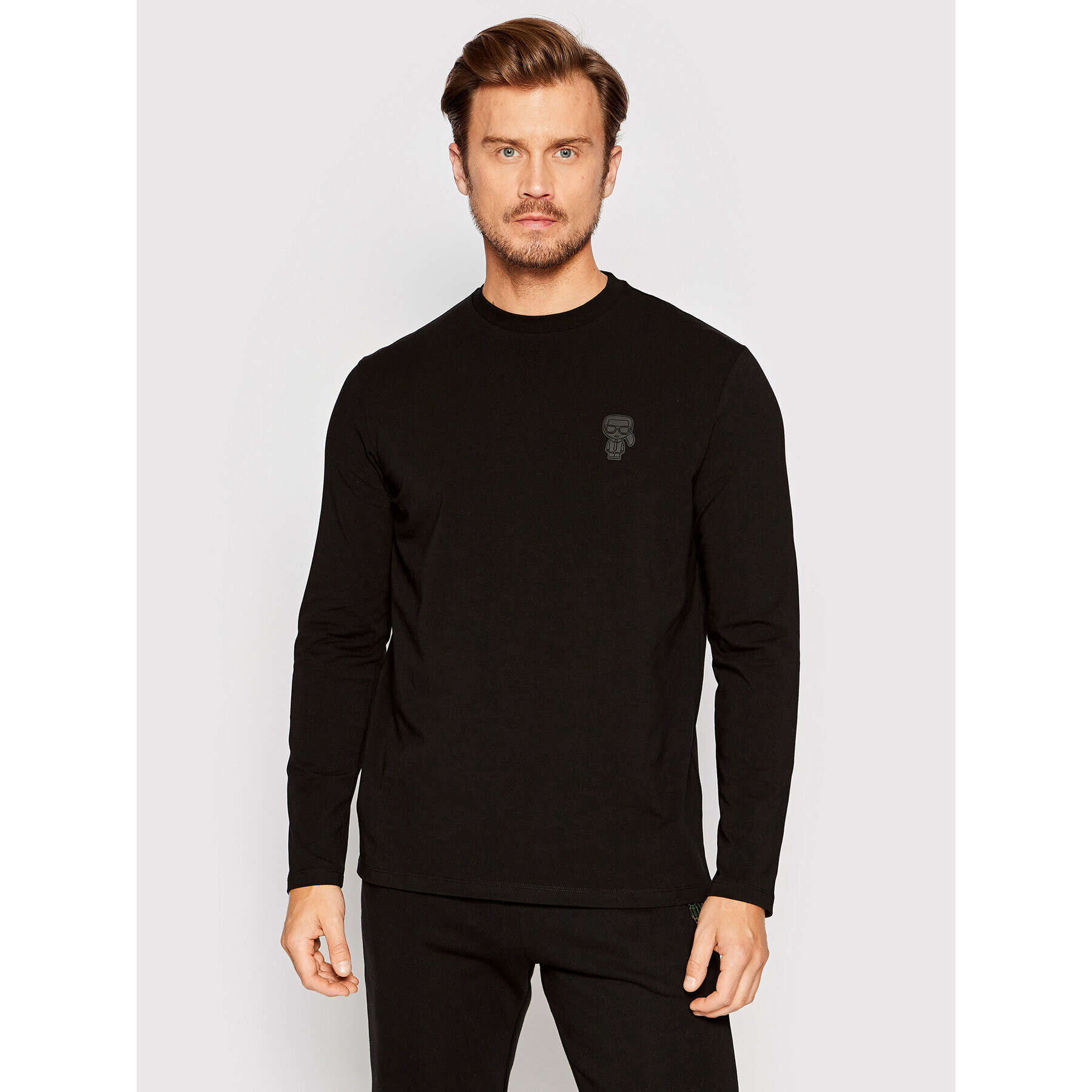 KARL LAGERFELD Hosszú ujjú 755404 523221 Fekete Regular Fit - Pepit.hu