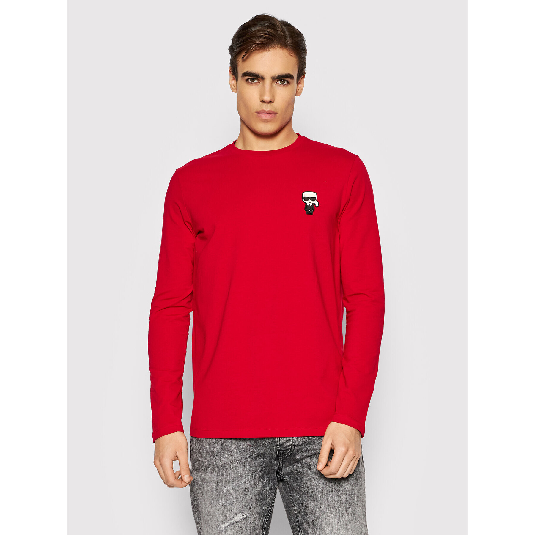 KARL LAGERFELD Hosszú ujjú Ls 755028 512221 Piros Regular Fit - Pepit.hu