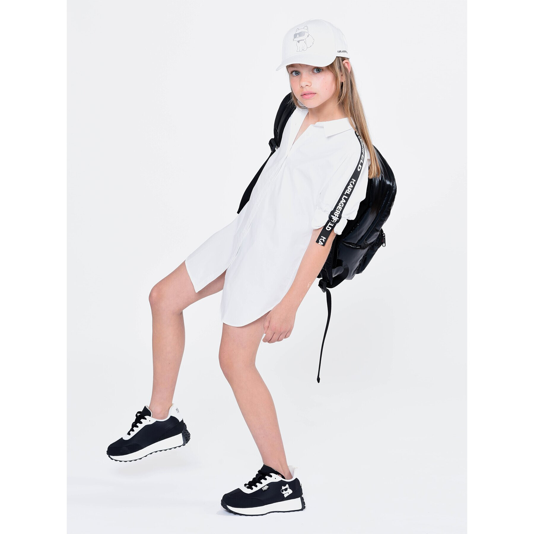 Karl Lagerfeld Kids Ing ruha Z12239 S Fehér Regular Fit - Pepit.hu