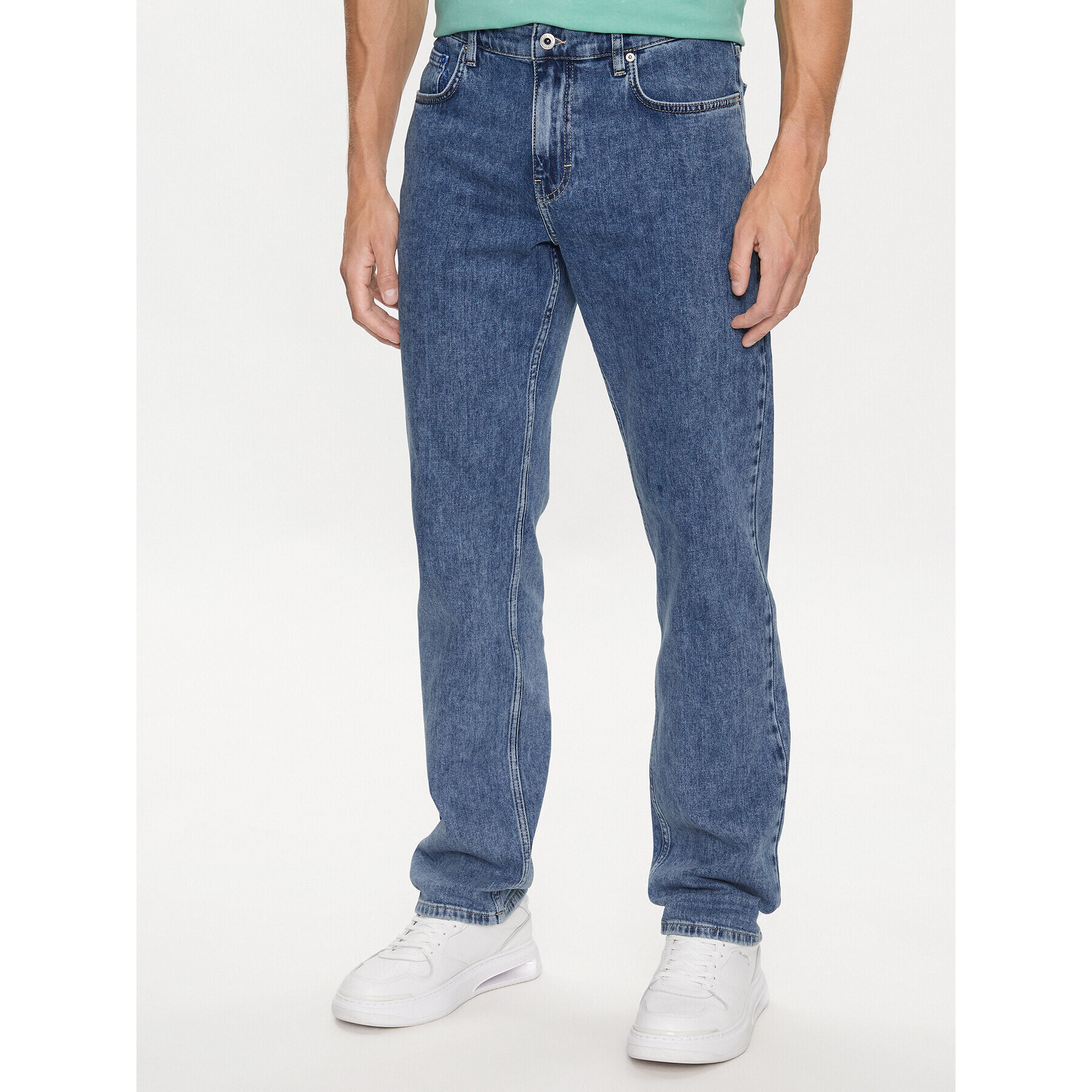 Karl Lagerfeld Jeans Farmer 231D1107 Kék Straight Fit - Pepit.hu