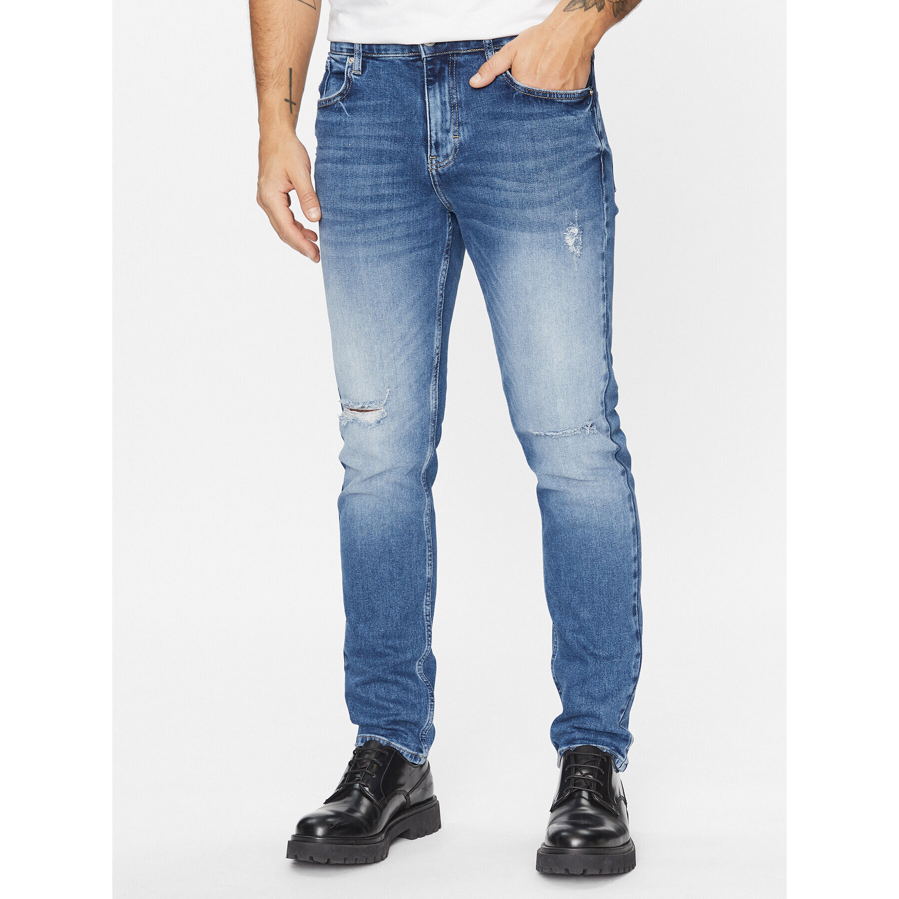 Karl Lagerfeld Jeans Farmer 235D1104 Kék Slim Fit - Pepit.hu