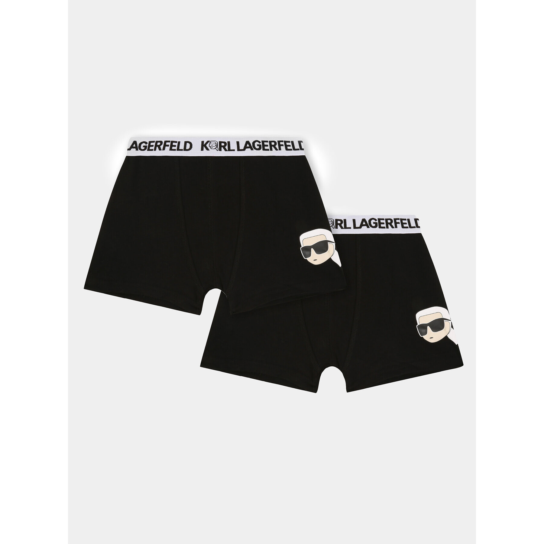 Karl Lagerfeld Kids 2 darab boxer Z20104 M Fekete - Pepit.hu