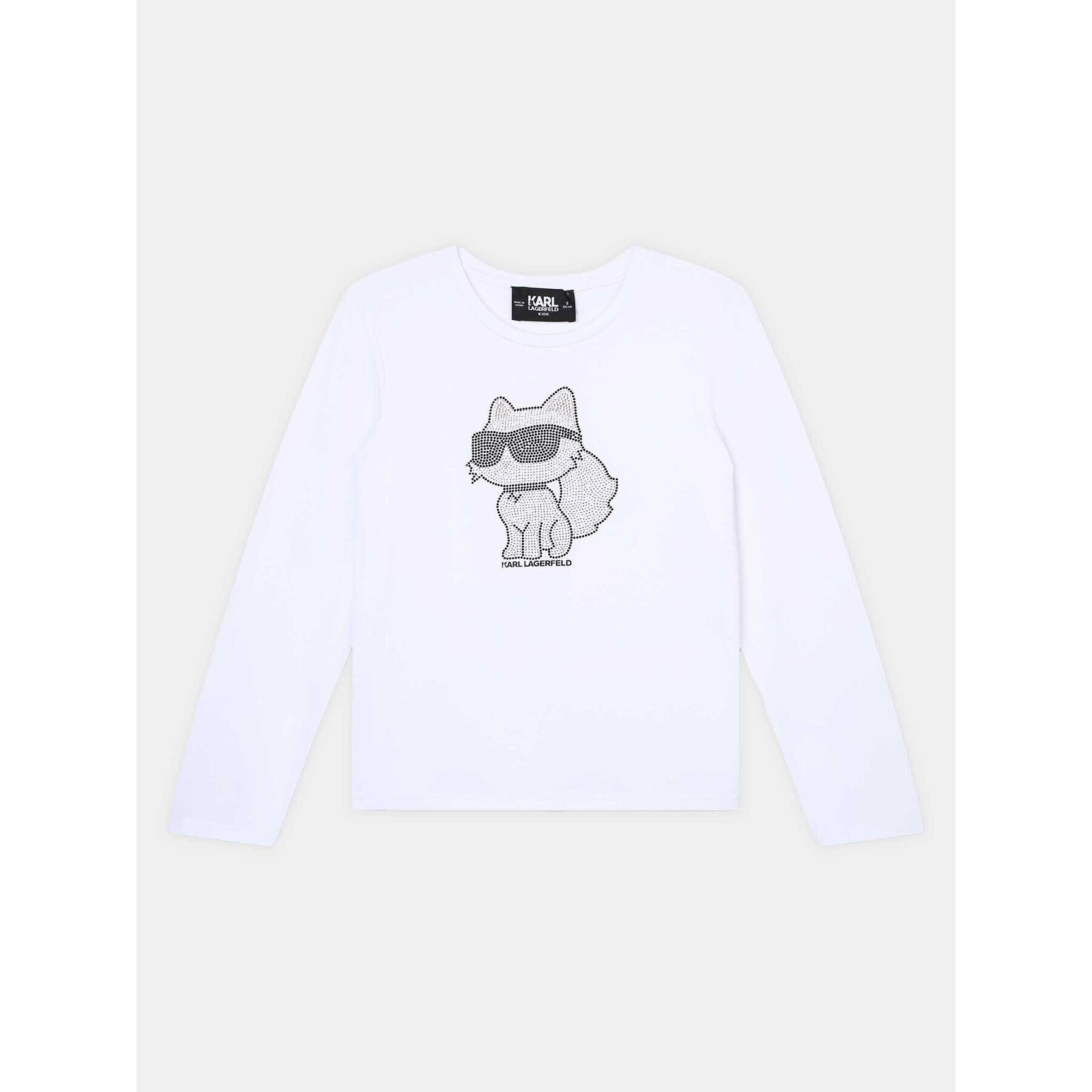 Karl Lagerfeld Kids Blúz Z15444 D Fehér Regular Fit - Pepit.hu