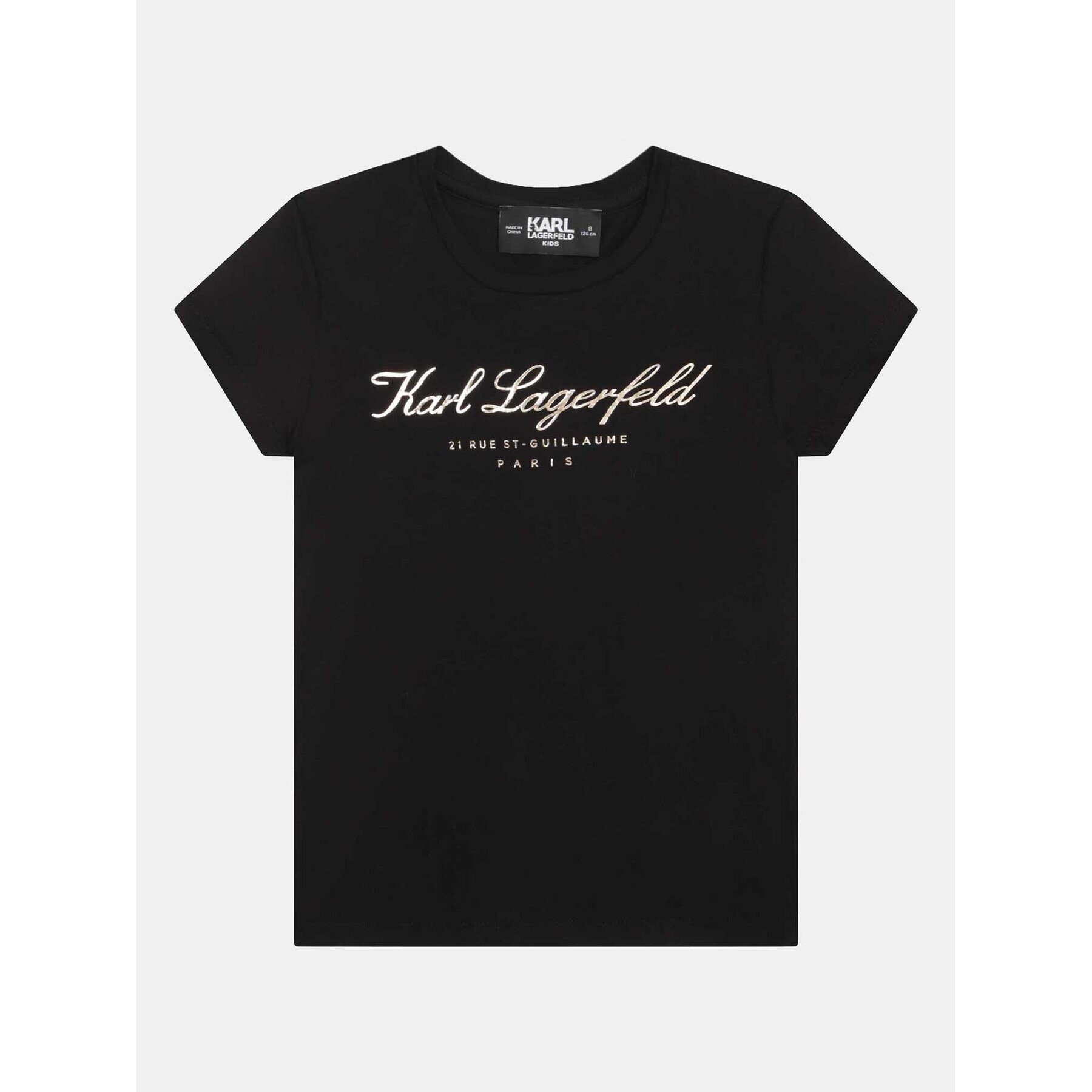 Karl Lagerfeld Kids Póló Z15435 D Fekete Regular Fit - Pepit.hu