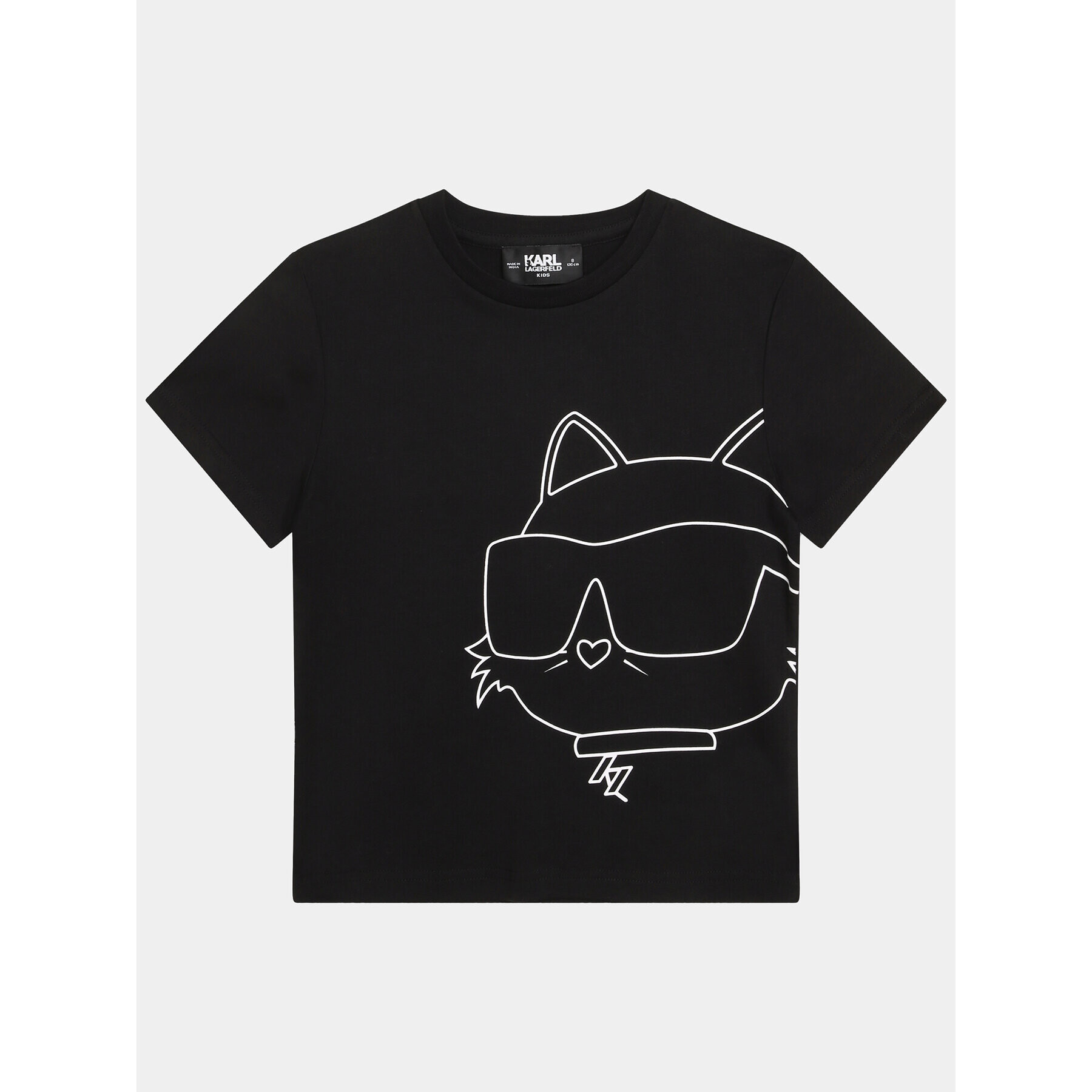 Karl Lagerfeld Kids Póló Z15436 S Fekete Regular Fit - Pepit.hu