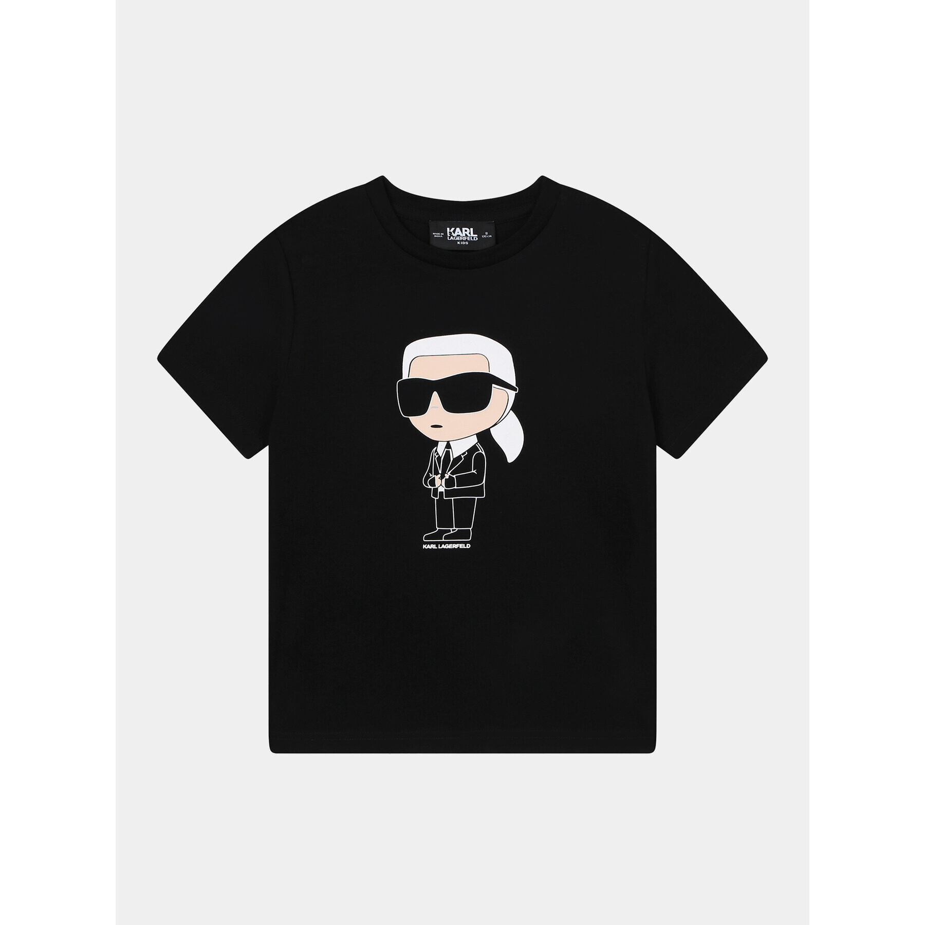 Karl Lagerfeld Kids Póló Z25410 M Fekete Regular Fit - Pepit.hu