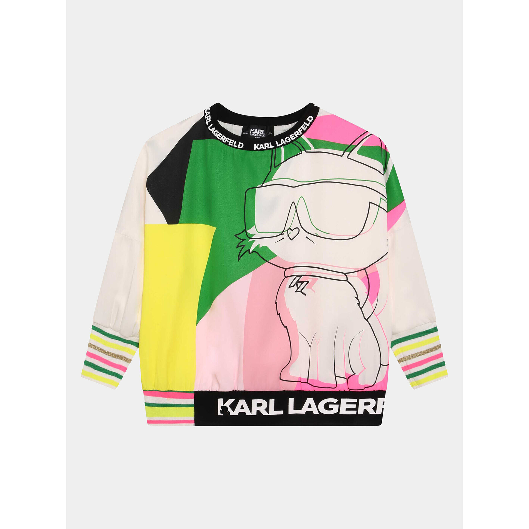 Karl Lagerfeld Kids Pulóver Z15445 D Színes Regular Fit - Pepit.hu