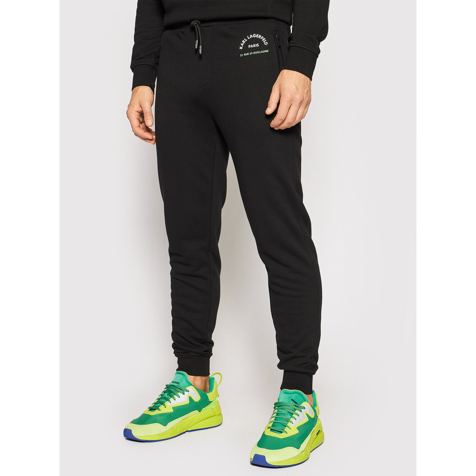 KARL LAGERFELD Melegítő alsó Sweat Pants 705092 511910 Fekete Regular Fit - Pepit.hu